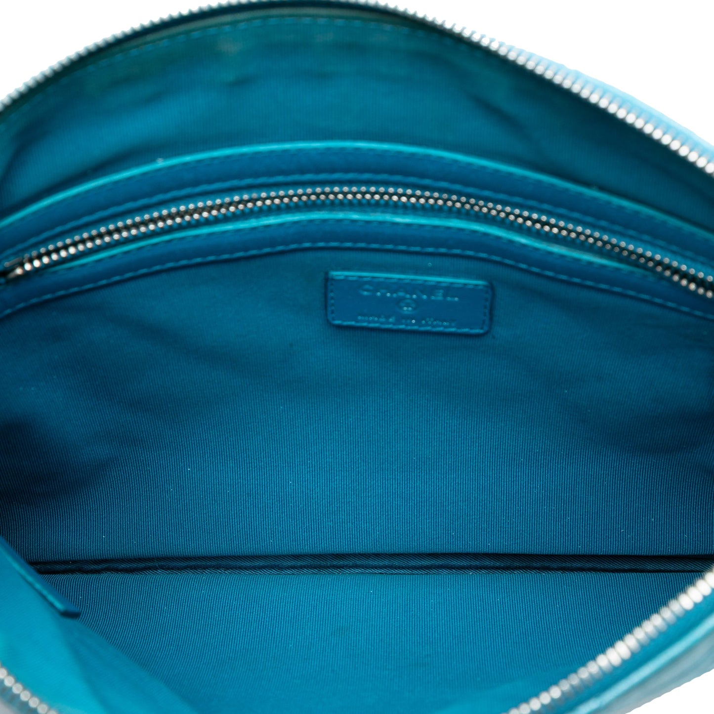 Chanel Medium Quilted Iridescent Lambskin O Case Clutch