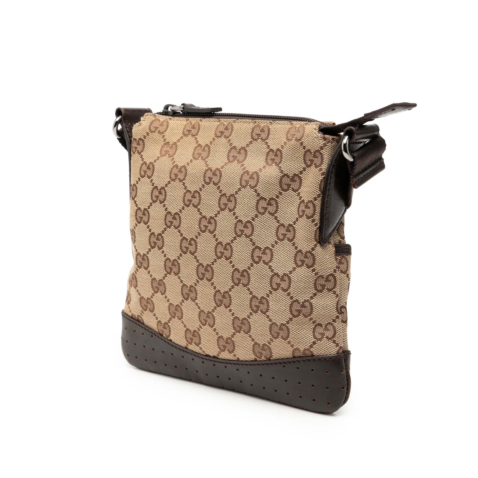Gucci Small GG Canvas Perforated Crossbody