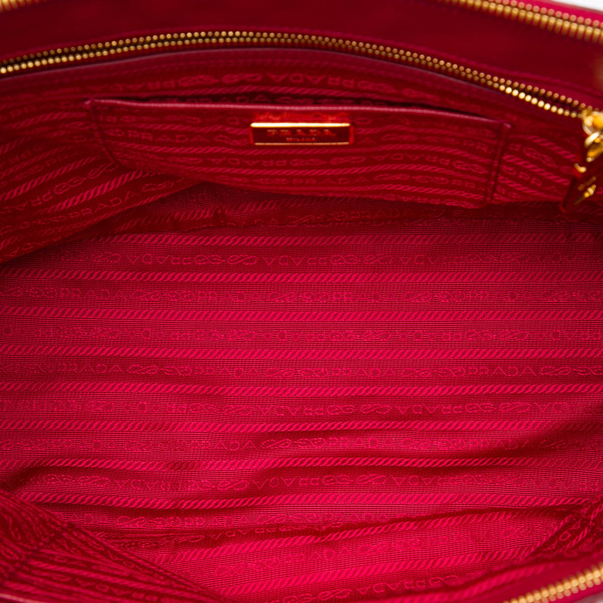 Prada Large Saffiano Lux Galleria Double Zip Tote