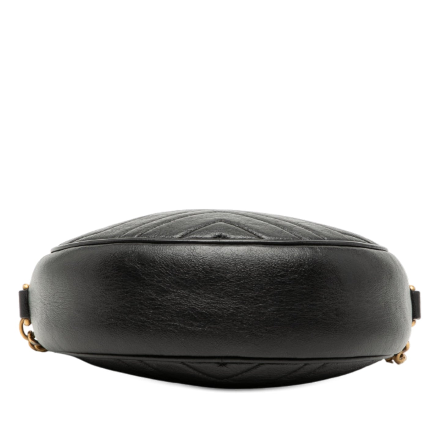 Gucci Mini GG Marmont Matelasse Leather Round Crossbody