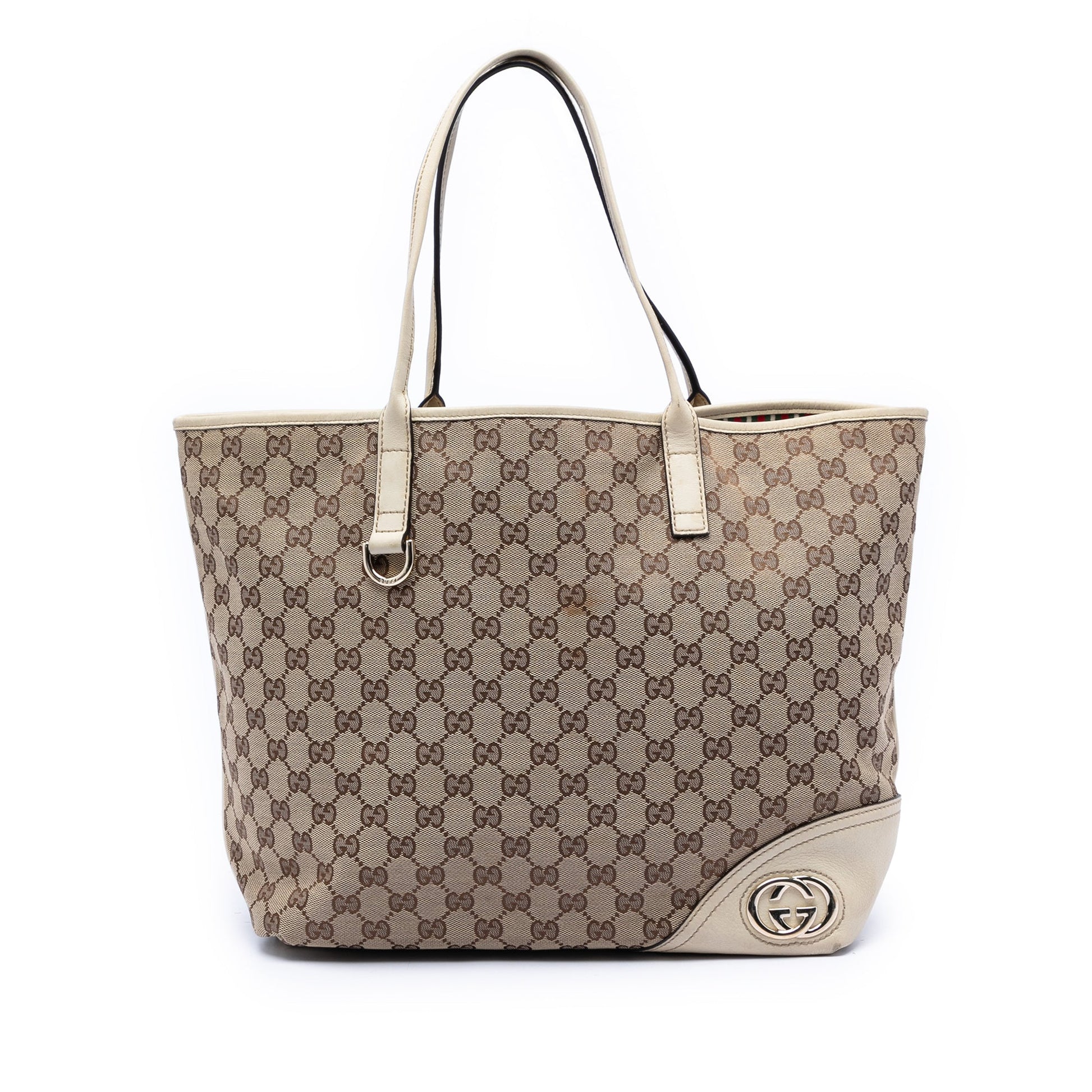 Large GG Canvas New Britt Tote