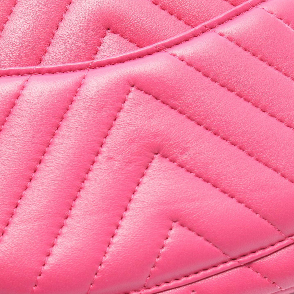 Chanel Mini Square Classic Chevron Lambskin Single Flap