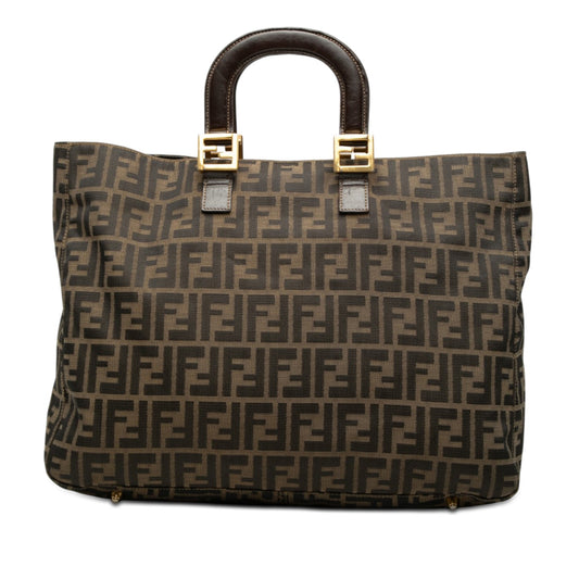 Fendi Large Zucca Canvas Twins Tote