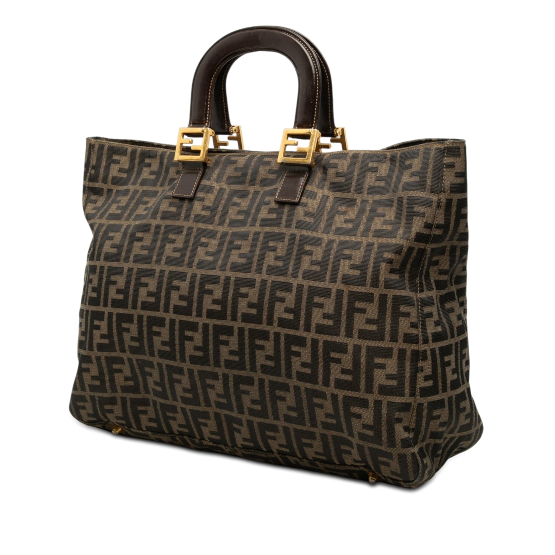 Fendi Large Zucca Canvas Twins Tote
