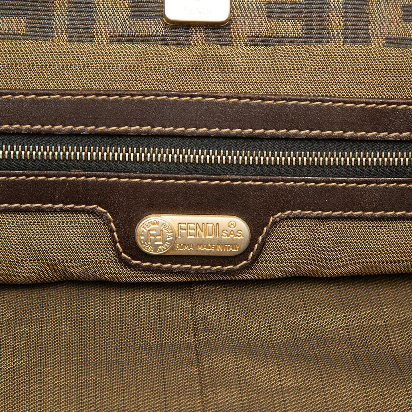 Fendi Large Zucca Canvas Twins Tote