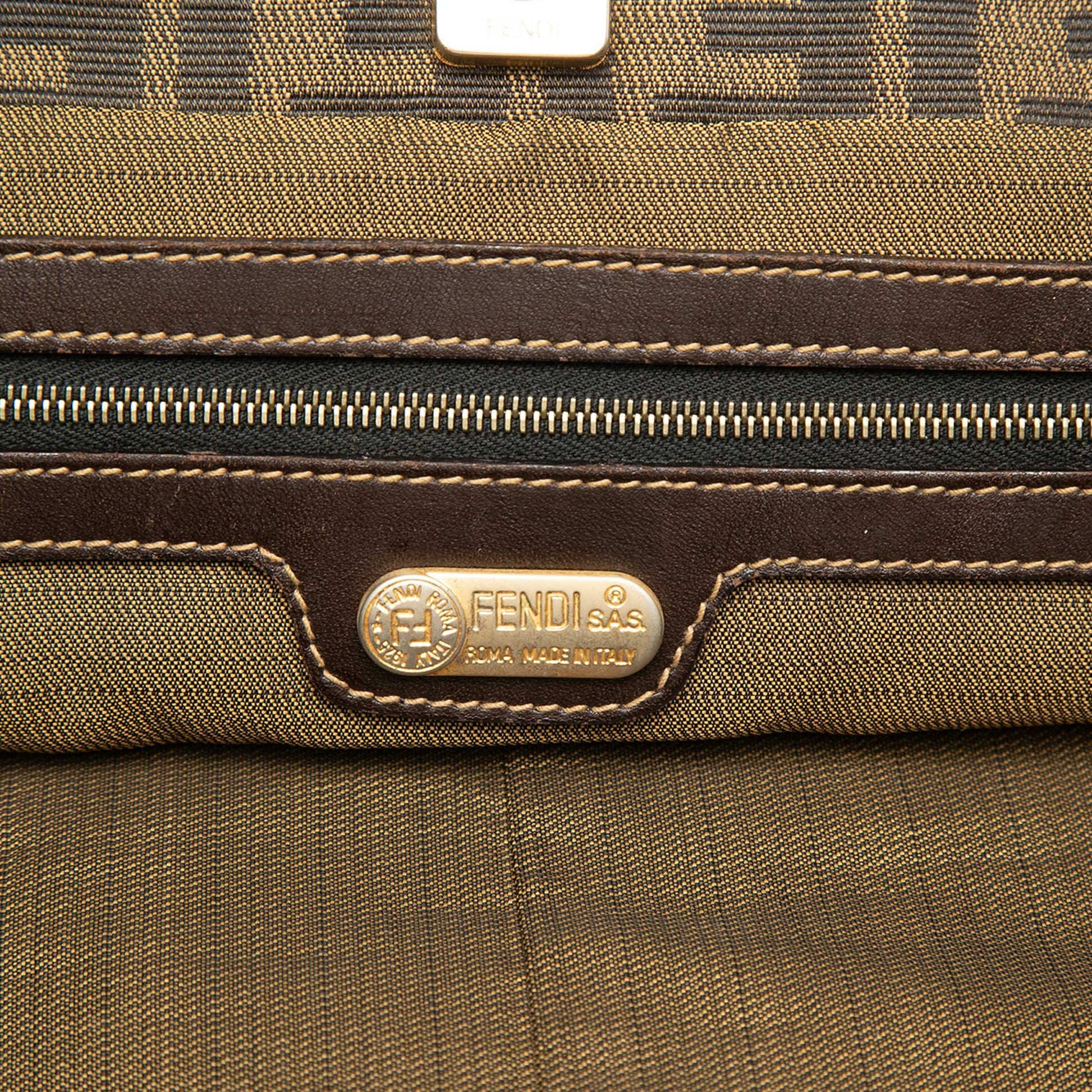 Fendi Large Zucca Canvas Twins Tote