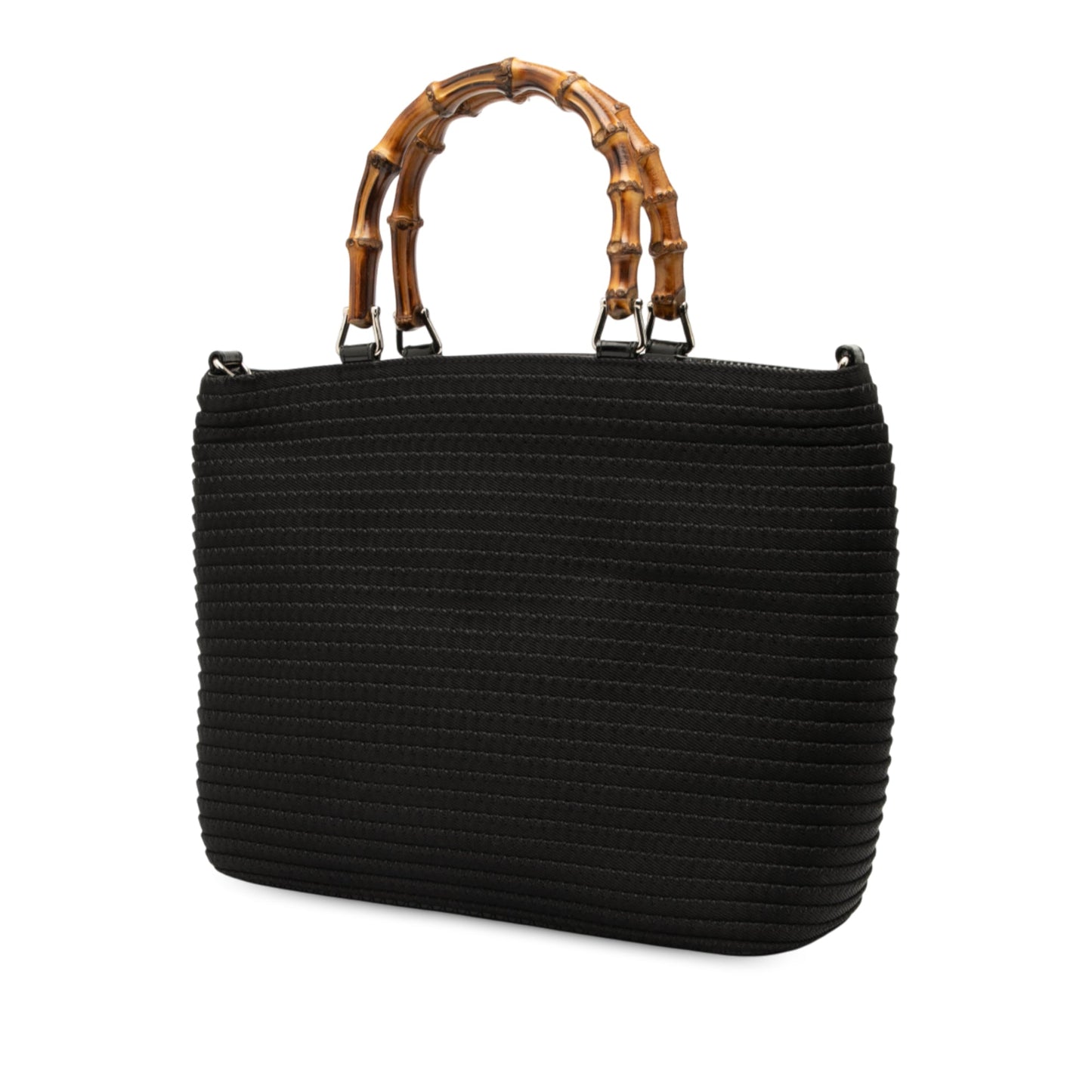 Gucci Nylon Bamboo Satchel