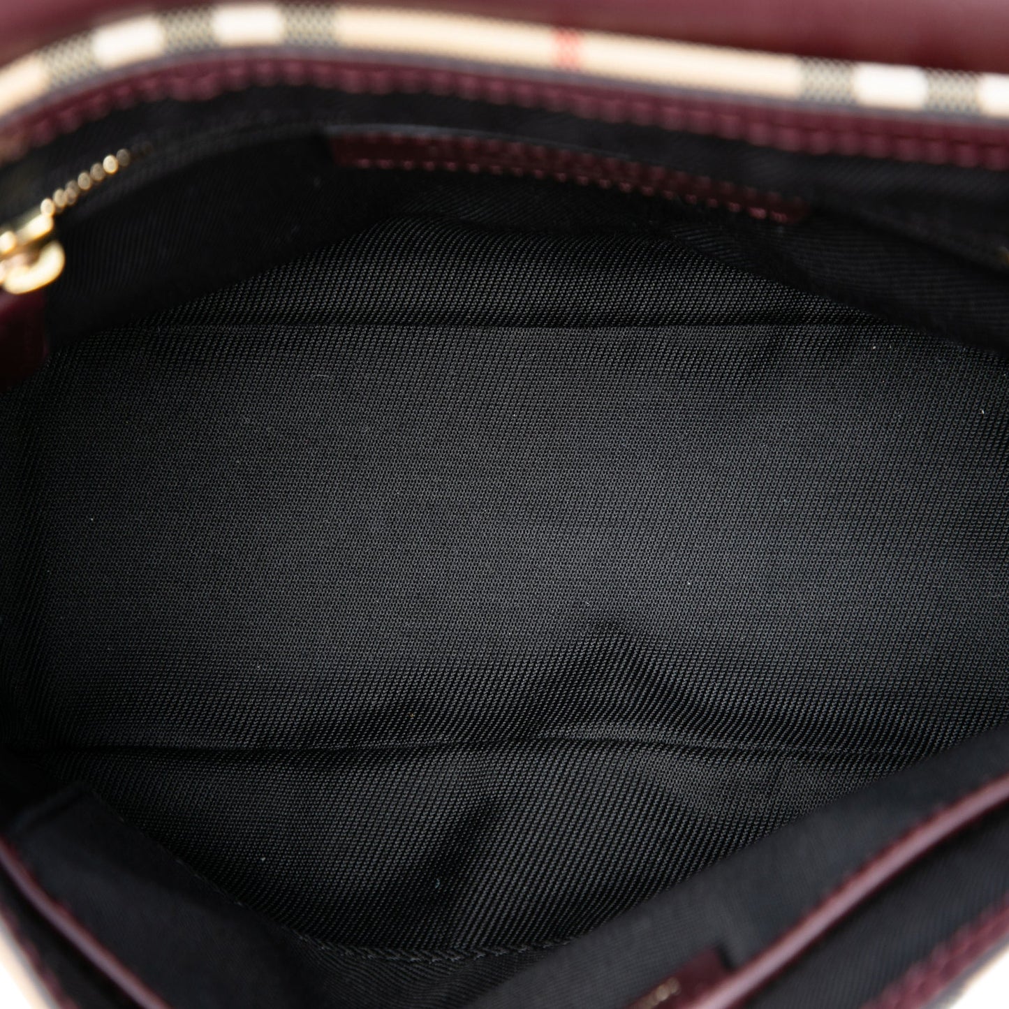 Burberry Small Haymarket Check Nylon and Leather Dickens Crossbody