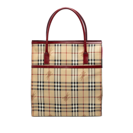 Haymarket Check Coated Canvas Tote