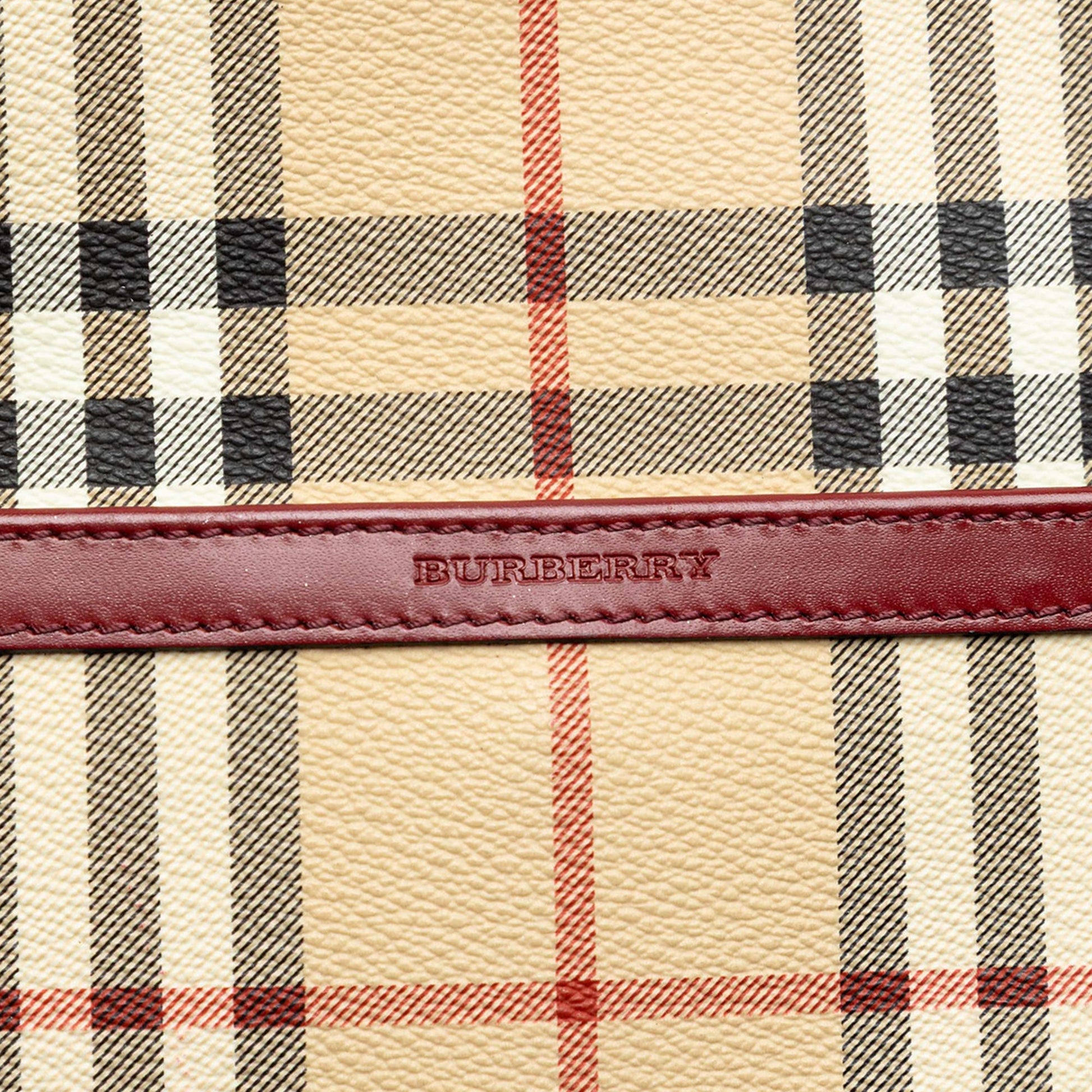 Haymarket Check Coated Canvas Tote