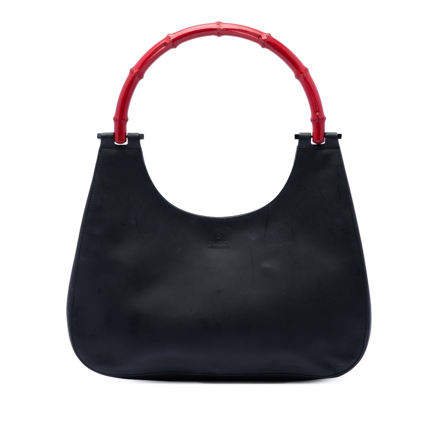 Gucci Calfskin Bamboo Handbag