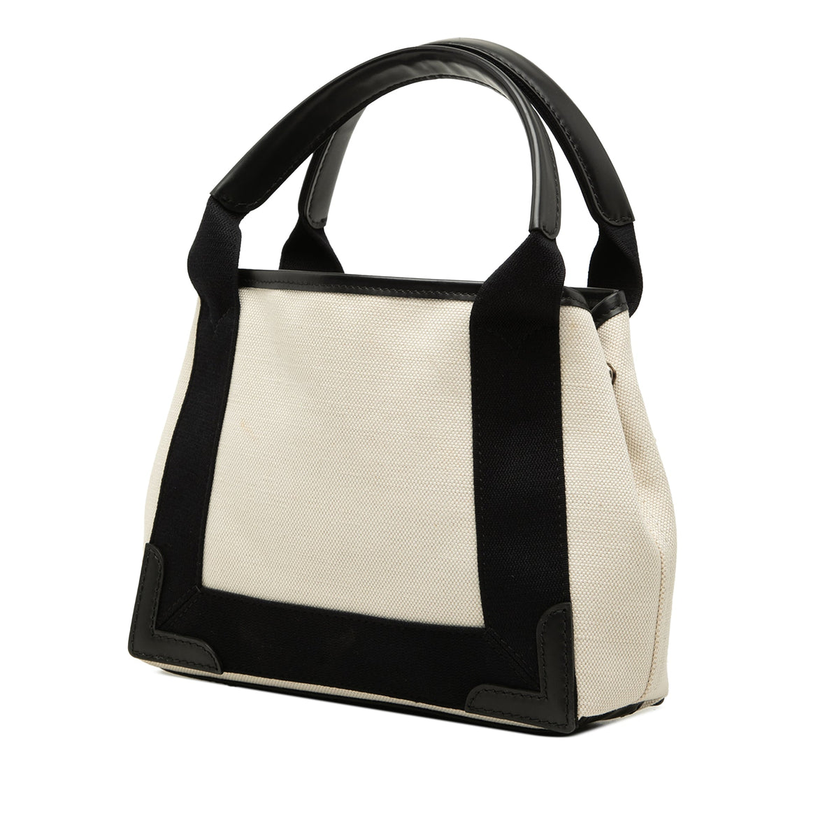 Balenciaga Canvas Navy Cabas Satchel XS