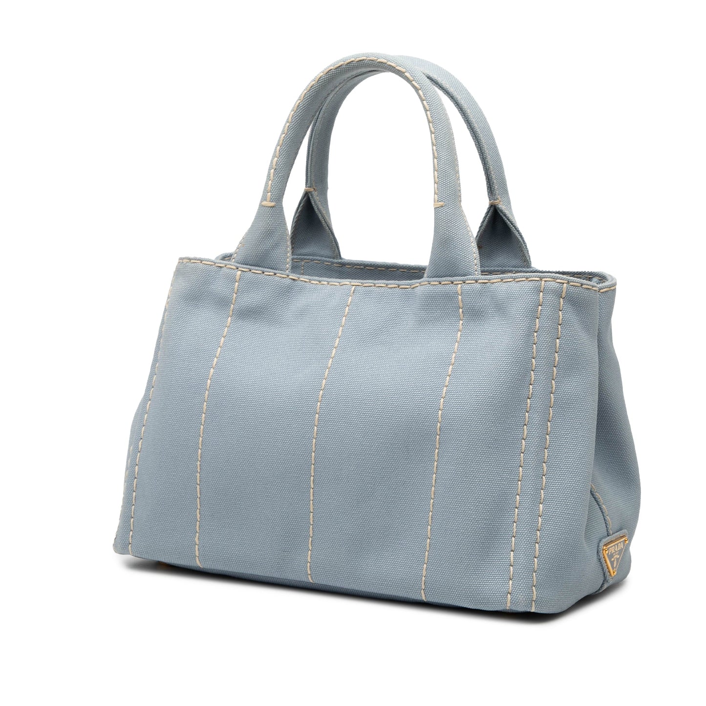 Prada Small Canvas Canapa Logo Satchel