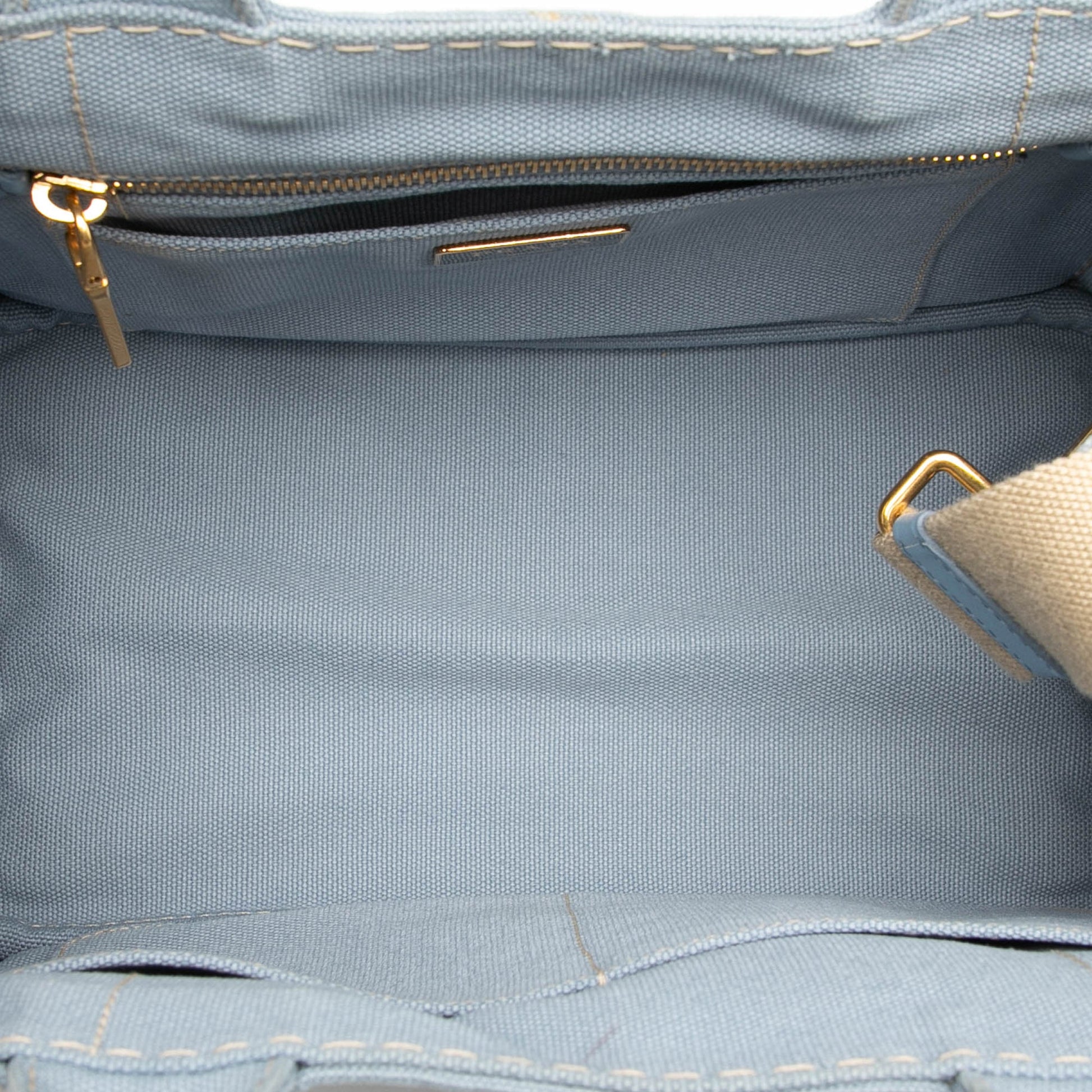 Prada Small Canvas Canapa Logo Satchel