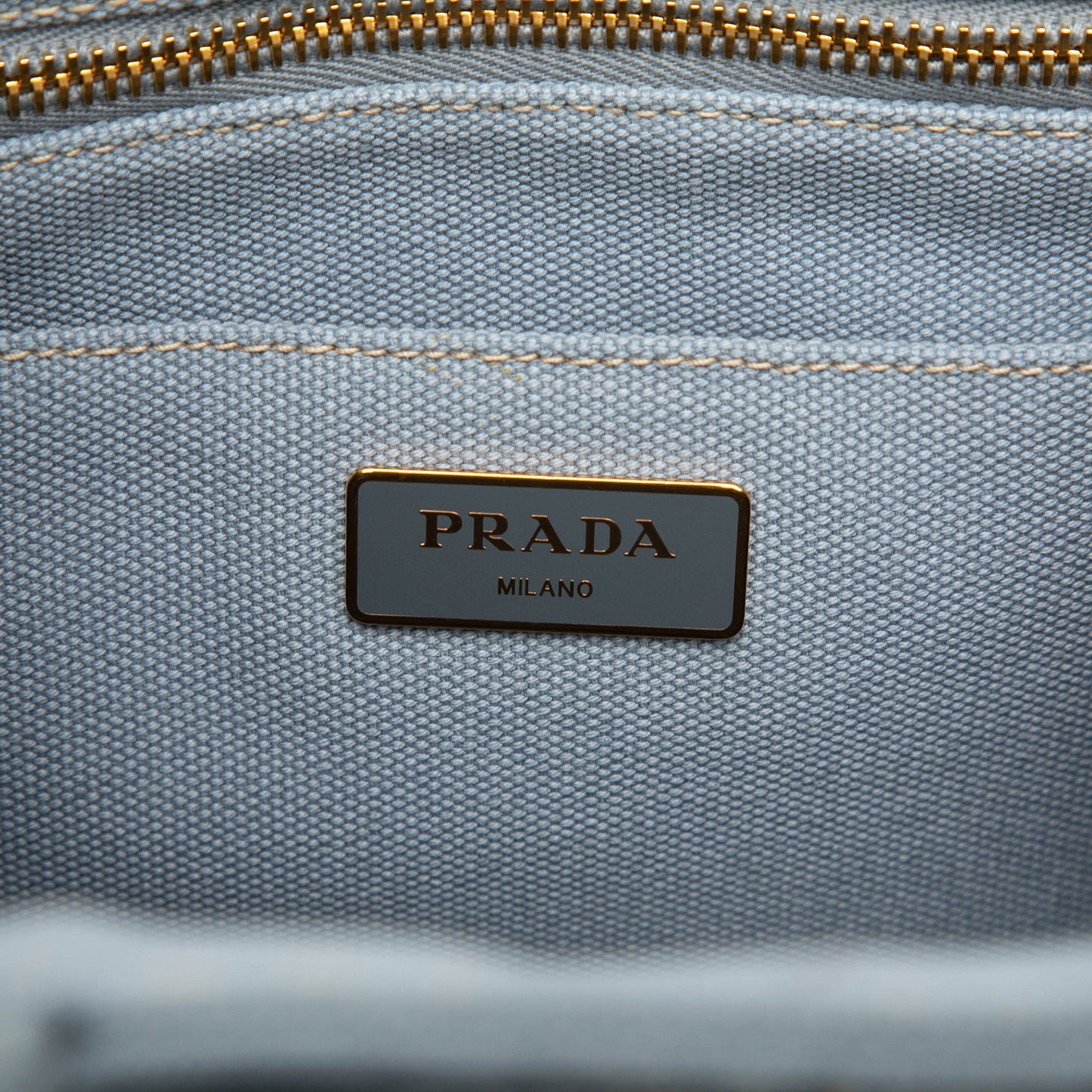 Prada Small Canvas Canapa Logo Satchel