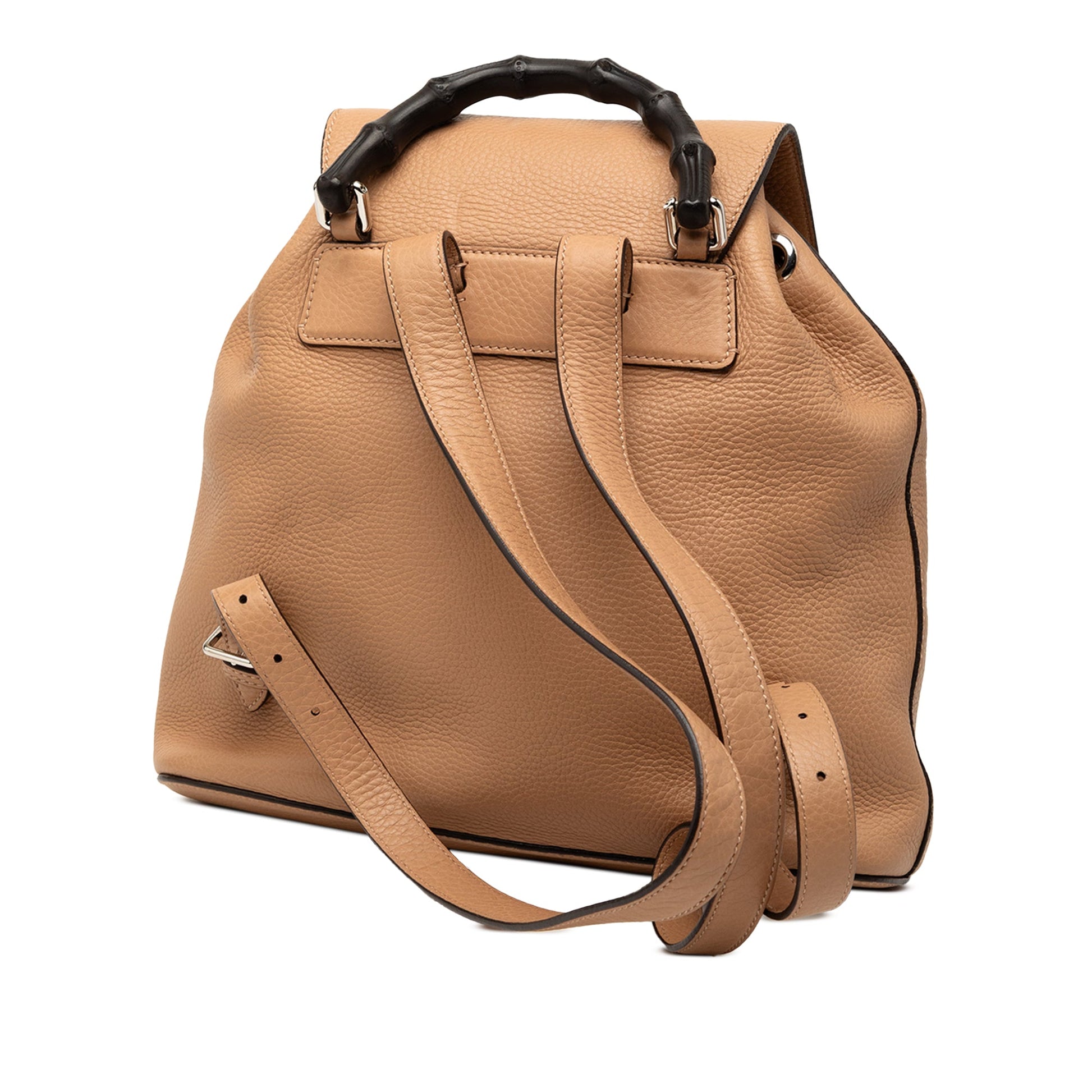 Gucci Leather Bamboo Tassel Backpack