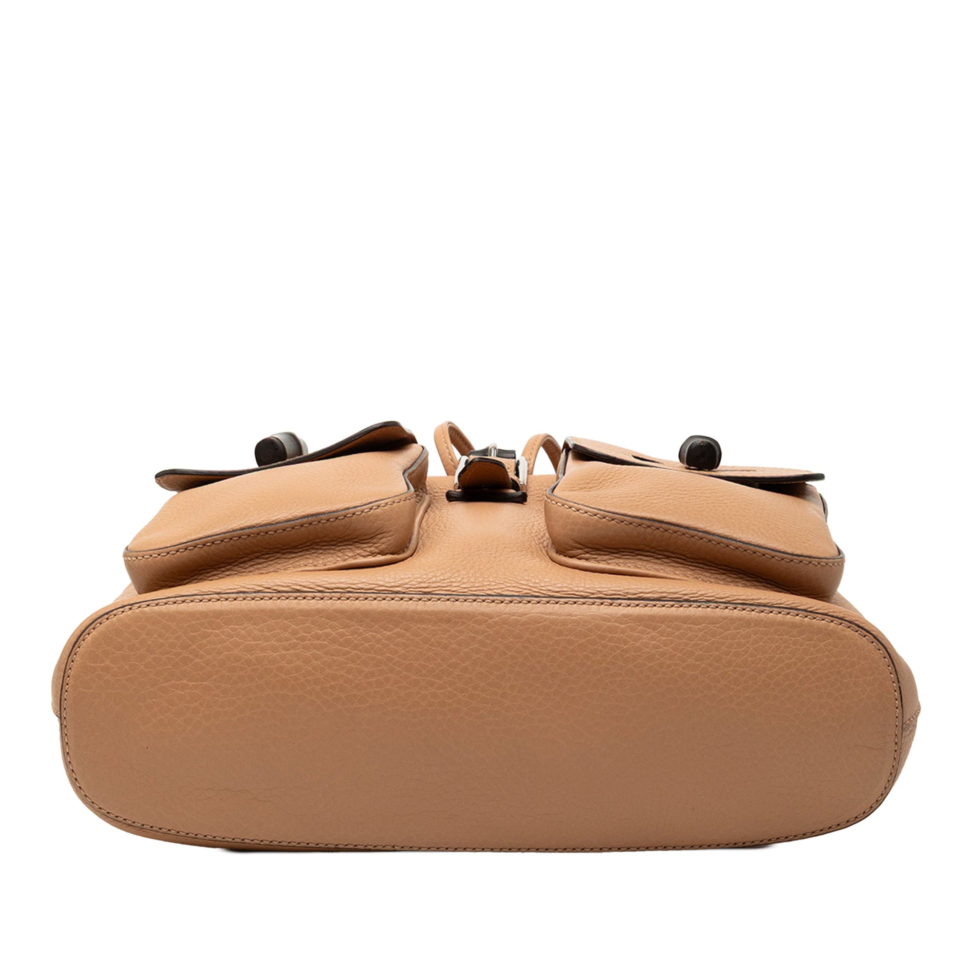 Gucci Leather Bamboo Tassel Backpack