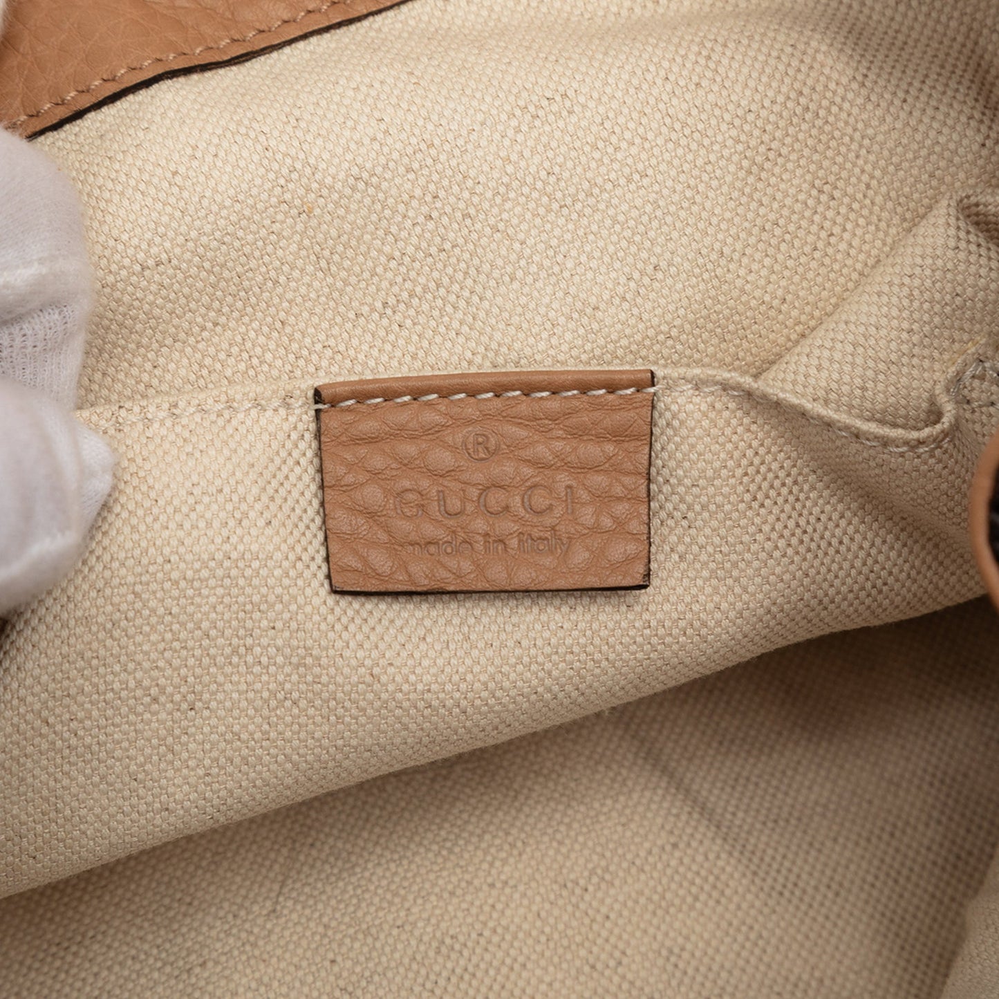 Gucci Leather Bamboo Tassel Backpack