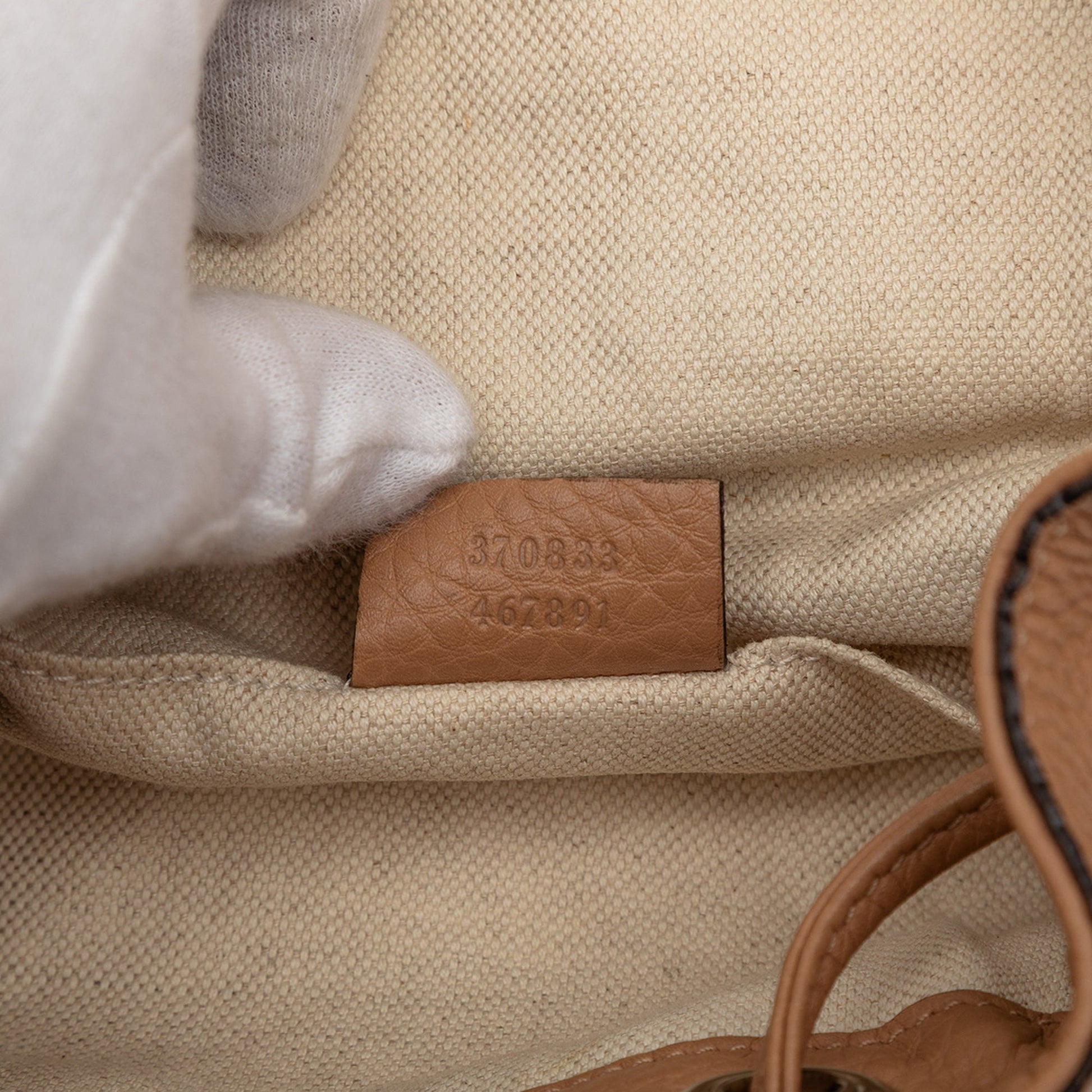 Gucci Leather Bamboo Tassel Backpack