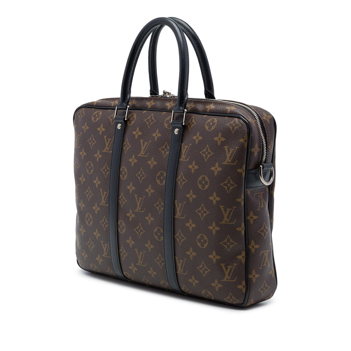 Louis Vuitton Monogram Macassar Porte Documents Jour — Brown