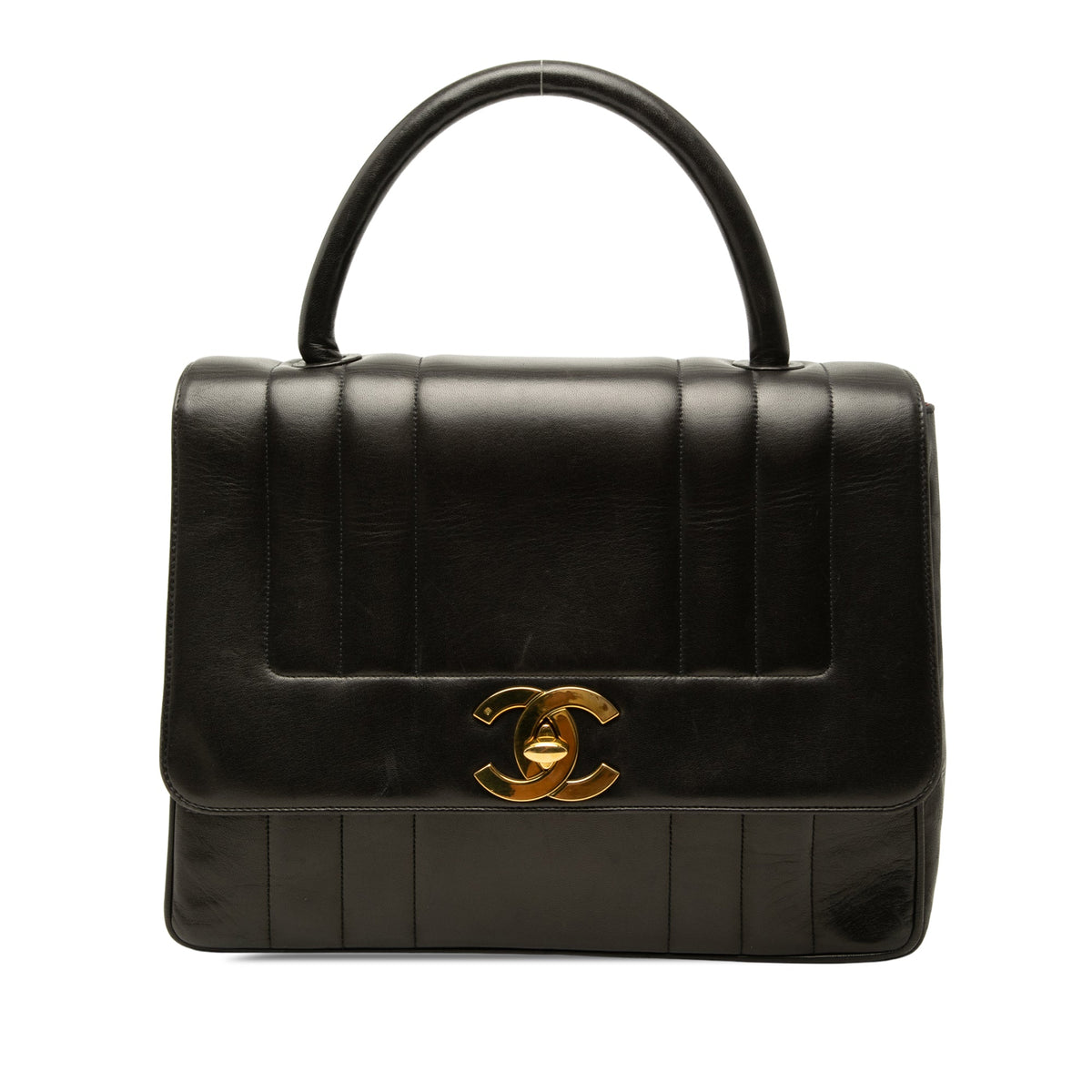 Chanel Lambskin Mademoiselle Kelly Top Handle Bag
