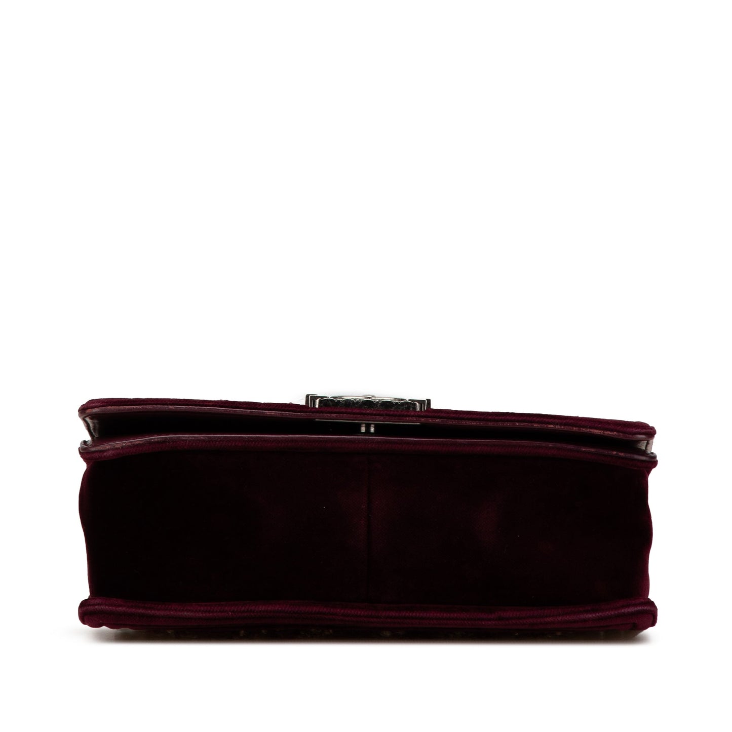 Chanel Old Medium Velvet and Tweed Boy Flap