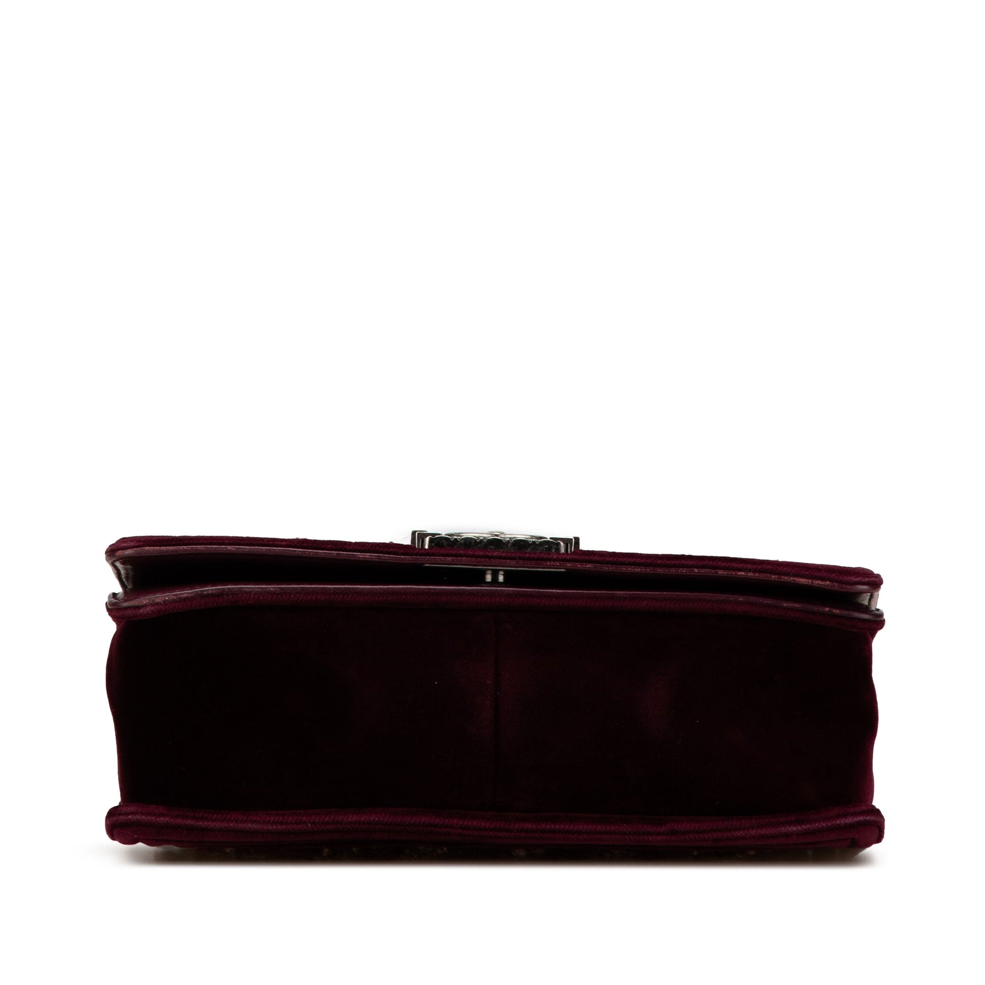 Chanel Old Medium Velvet and Tweed Boy Flap
