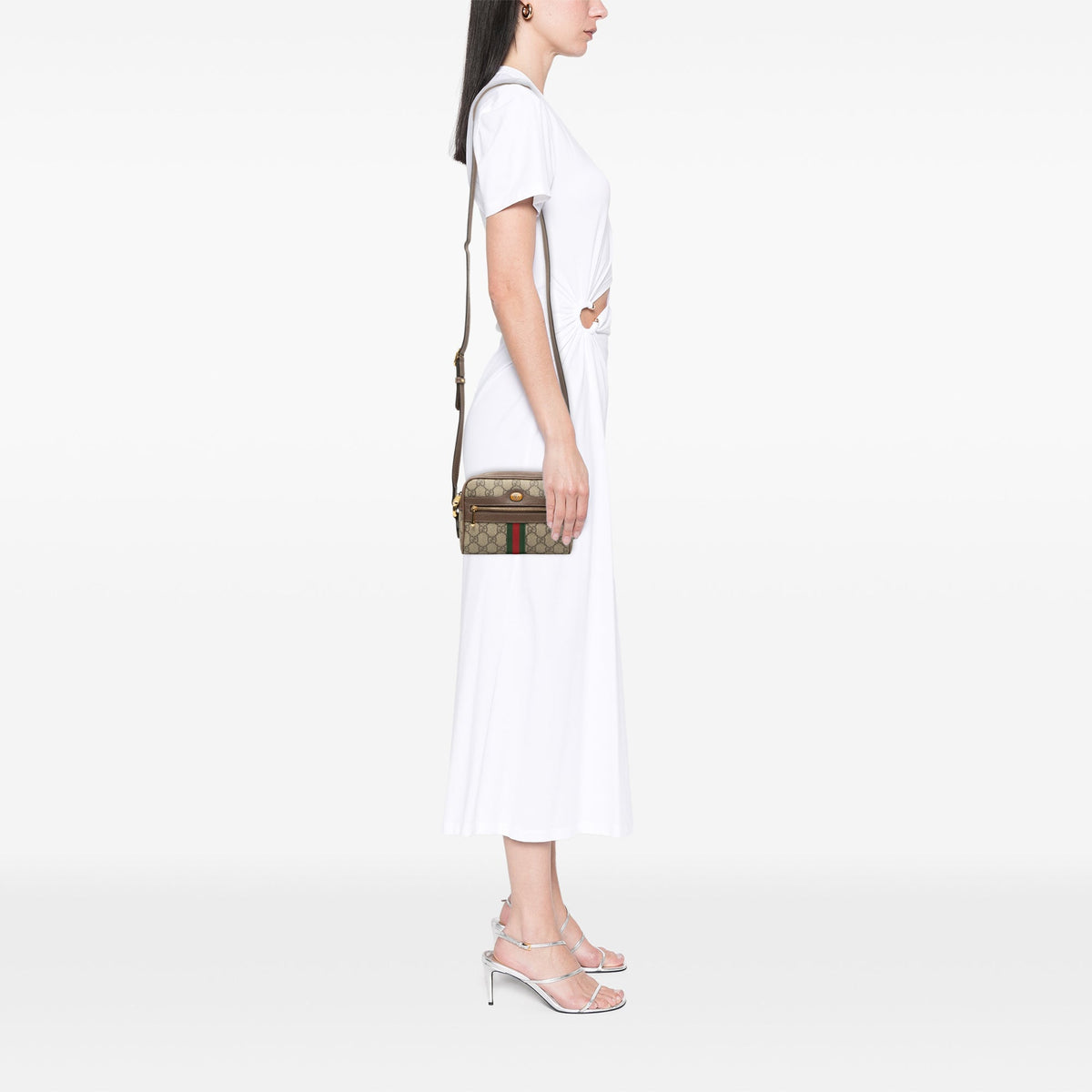Gucci Mini GG Supreme Web Ophidia Crossbody