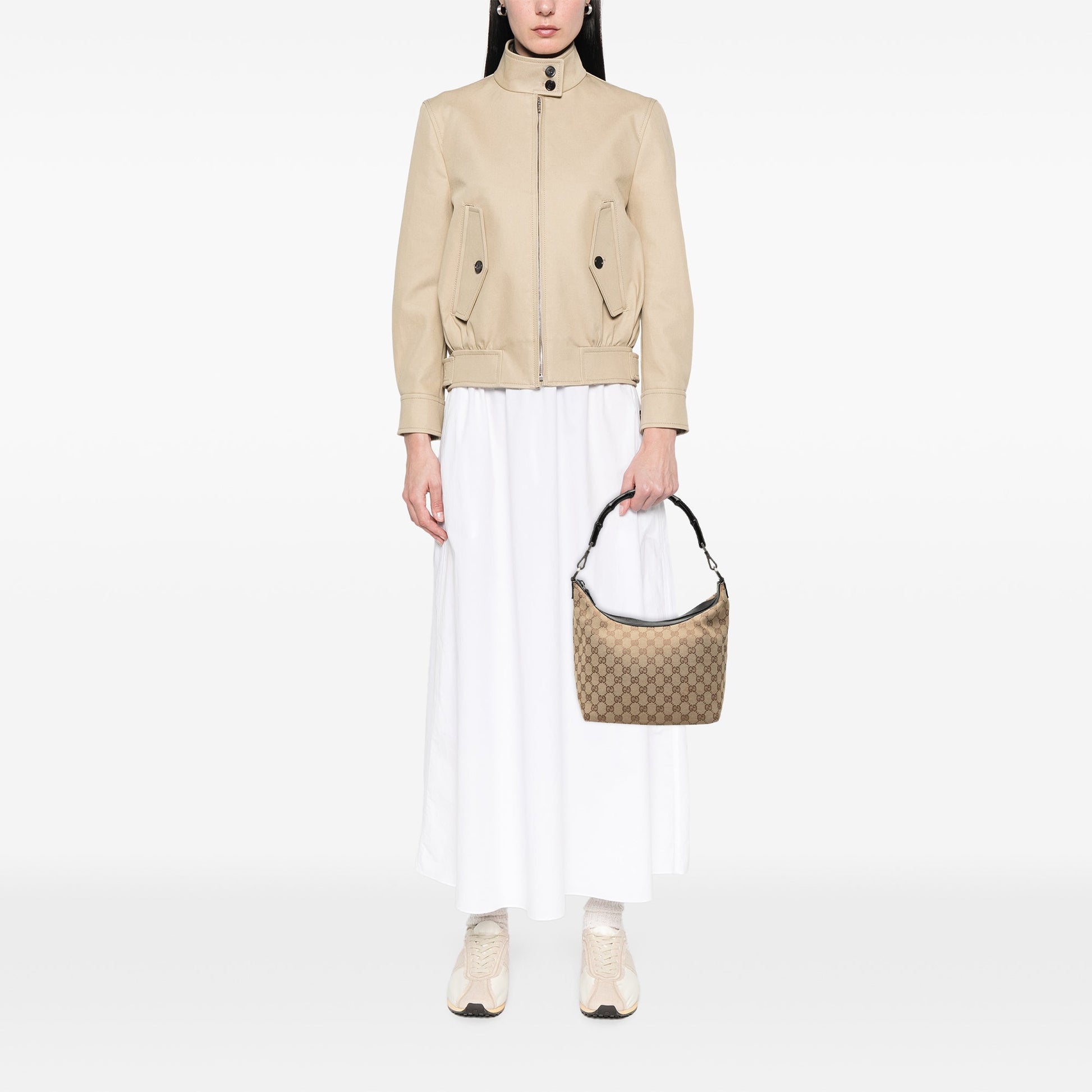 Gucci GG Canvas Bamboo Shoulder Bag