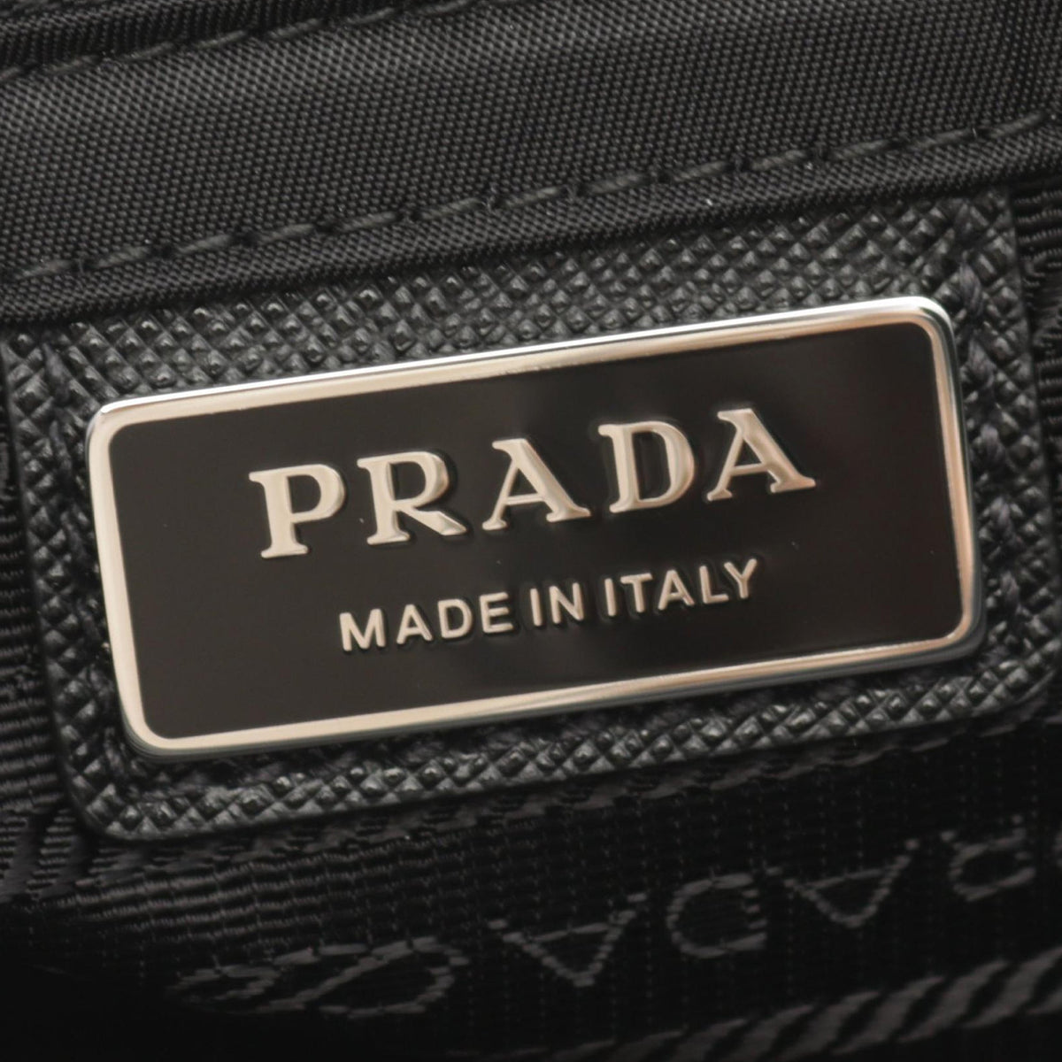 Prada Tessuto Zip Buckle Messenger Bag