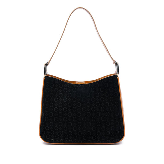 Celine C Macadam Suede Shoulder Bag