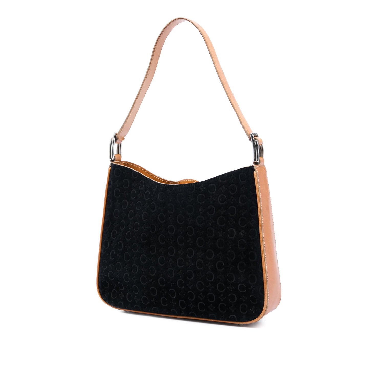 Celine C Macadam Suede Shoulder Bag
