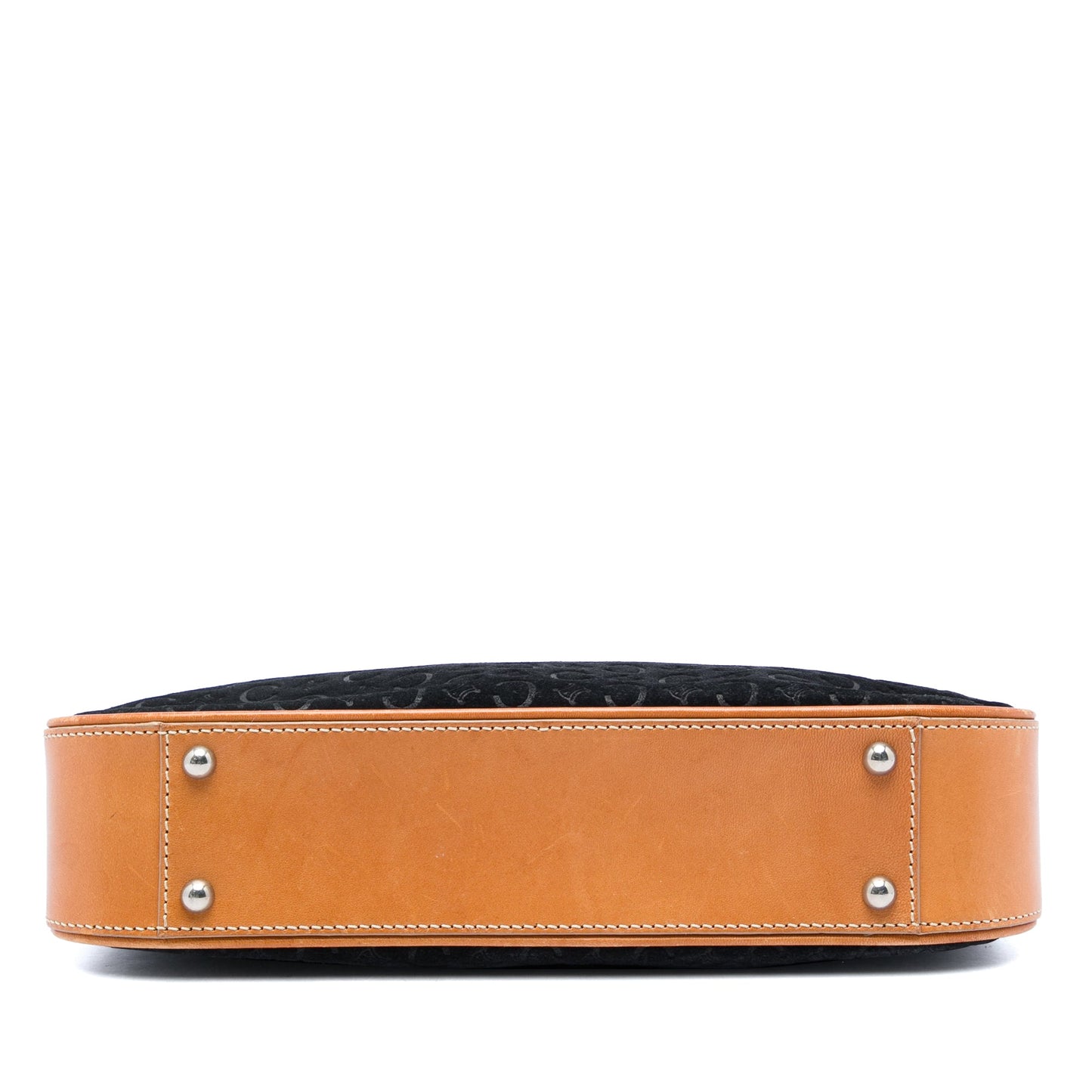 Celine C Macadam Suede Shoulder Bag