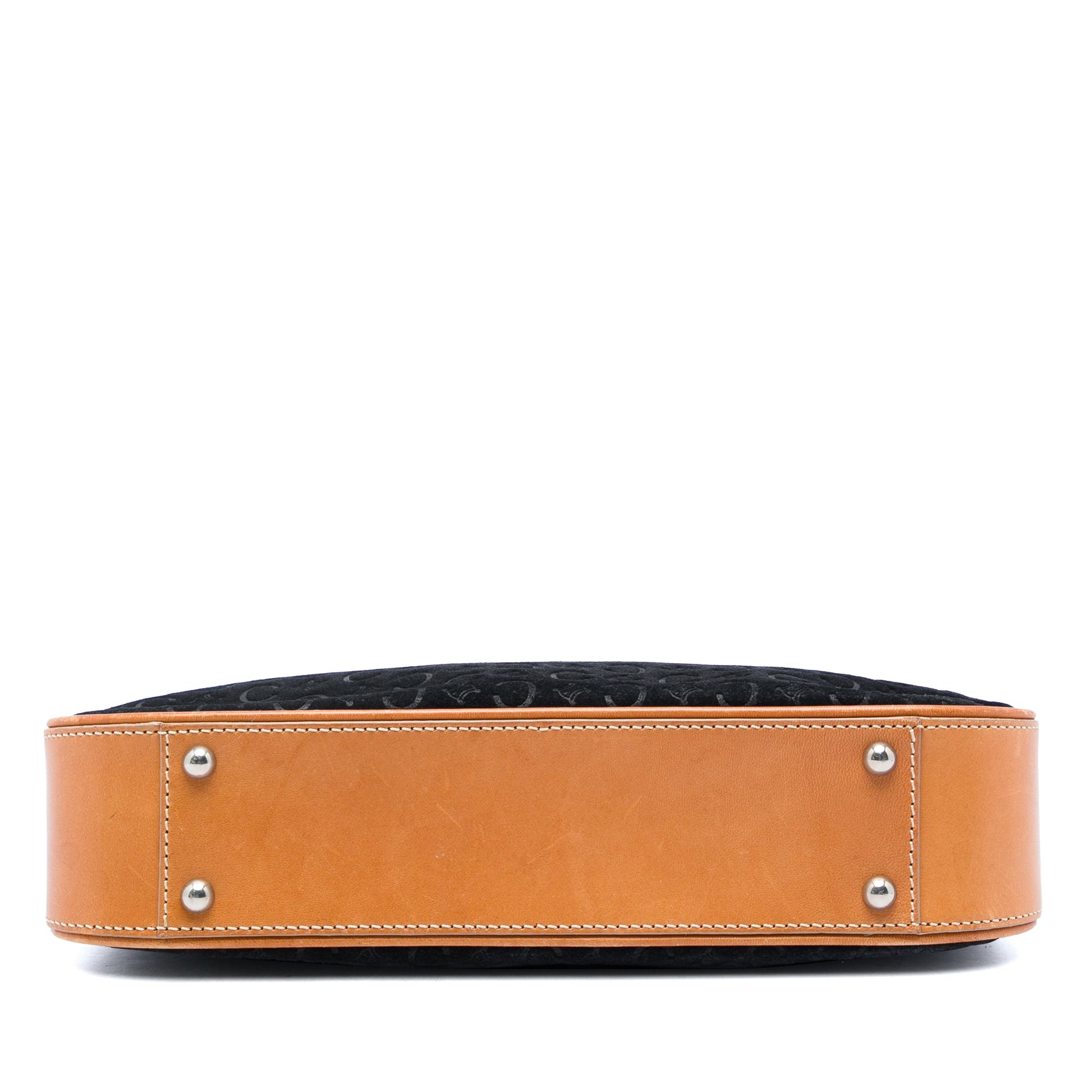 Celine C Macadam Suede Shoulder Bag