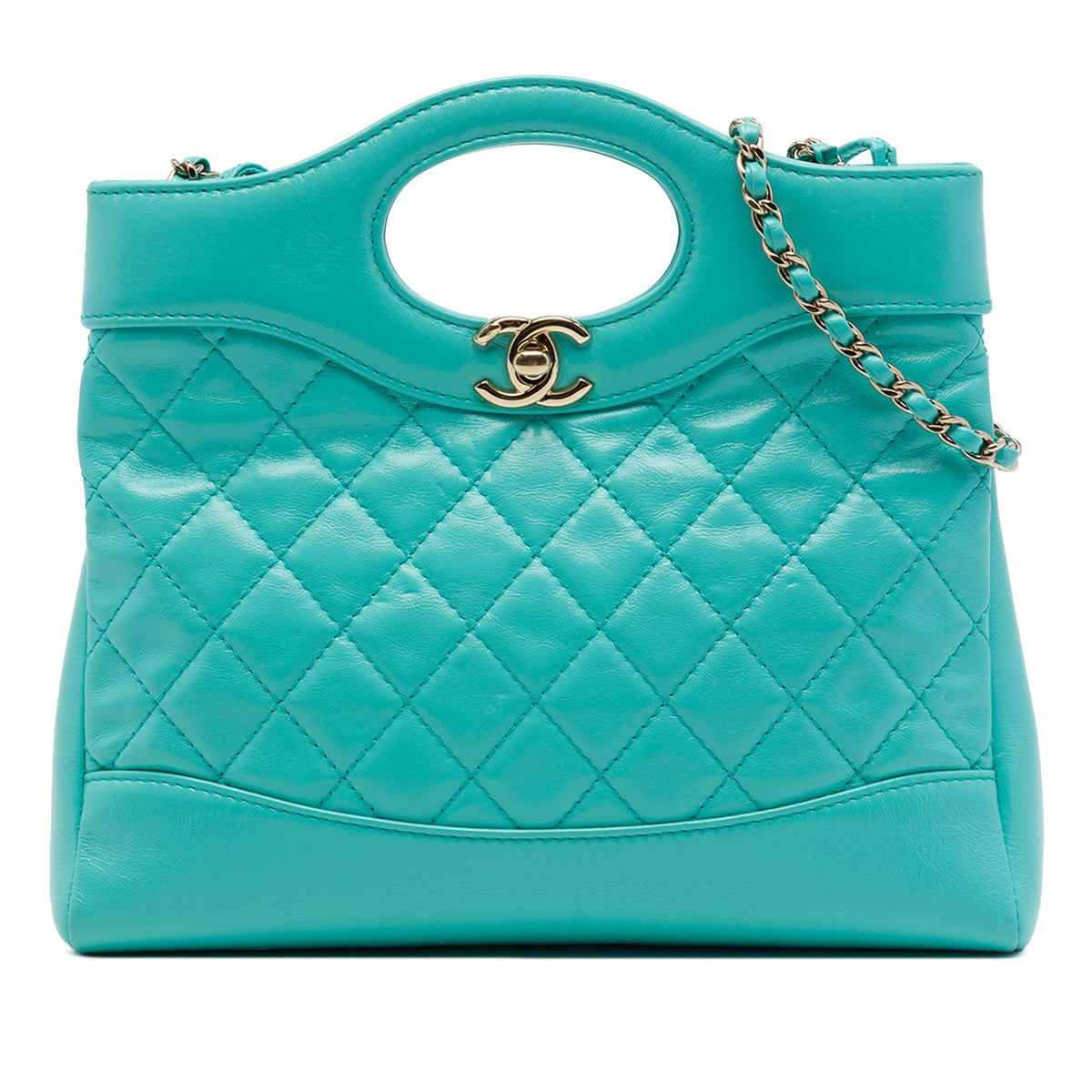 Chanel Mini Quilted Shiny Lambskin 31 Shopping Bag