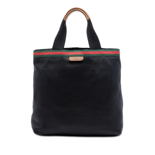 Gucci Calfskin Web Tote