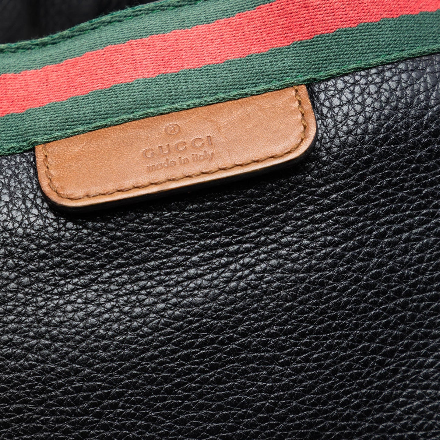 Gucci Calfskin Web Tote