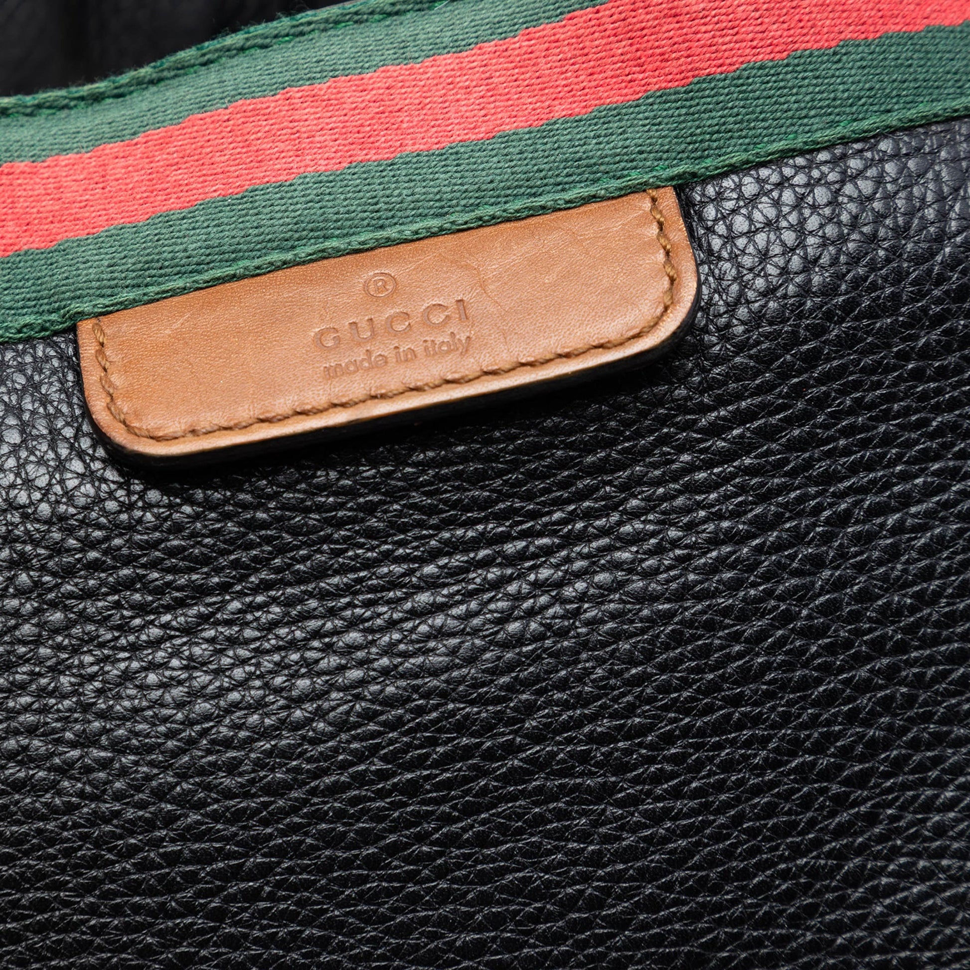 Gucci Calfskin Web Tote
