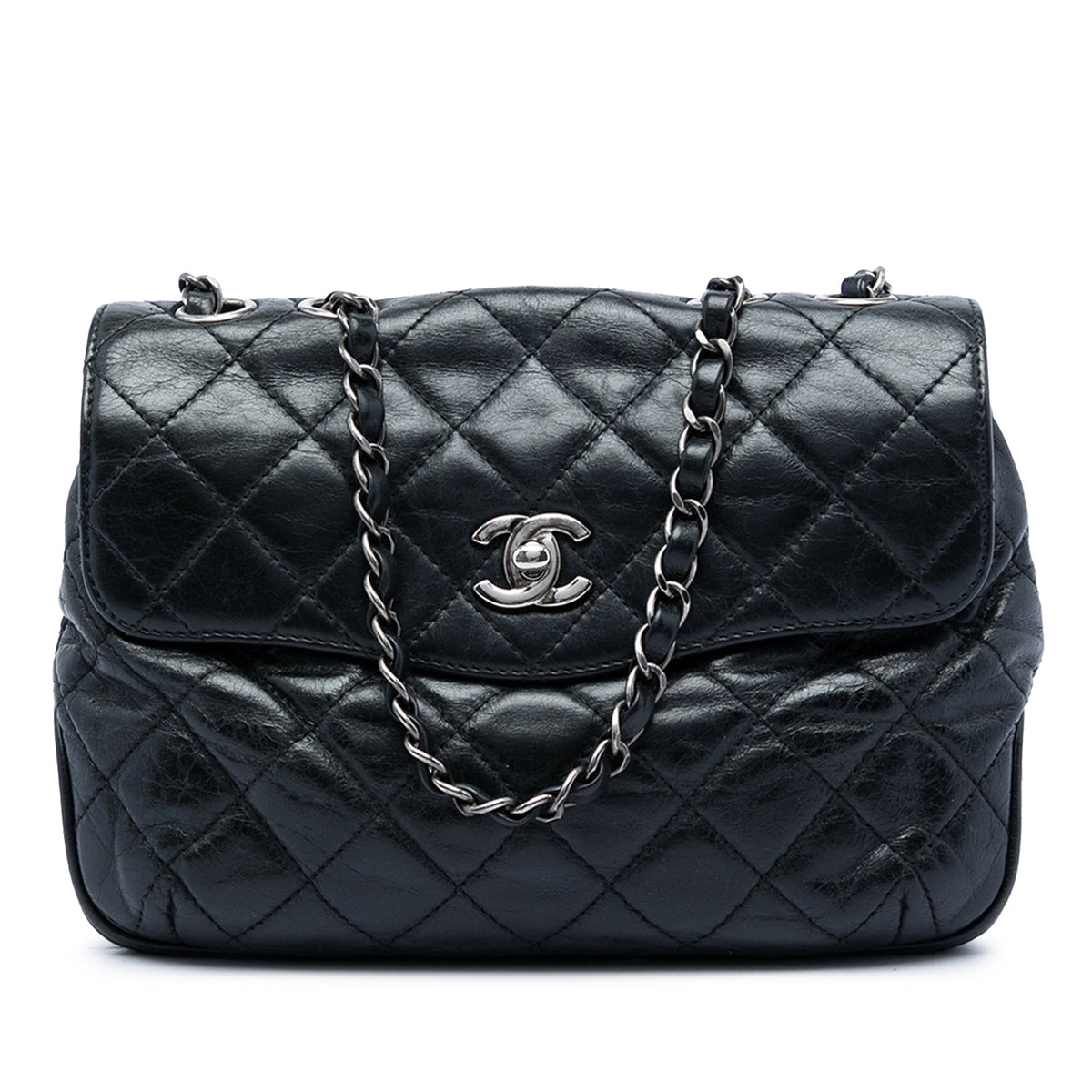 Chanel CC Quilted Calfskin Single Flap
