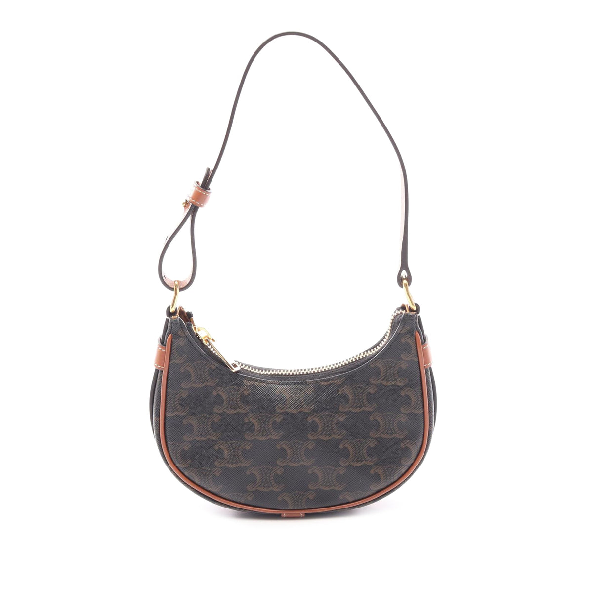 Celine Mini Triomphe Coated Canvas Ava Shoulder Bag