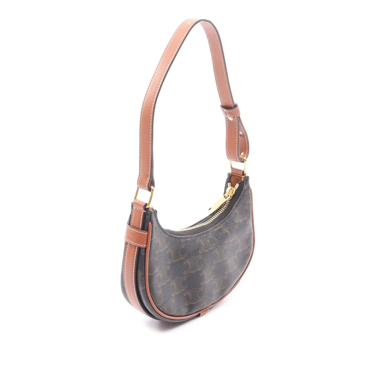 Celine Mini Triomphe Coated Canvas Ava Shoulder Bag