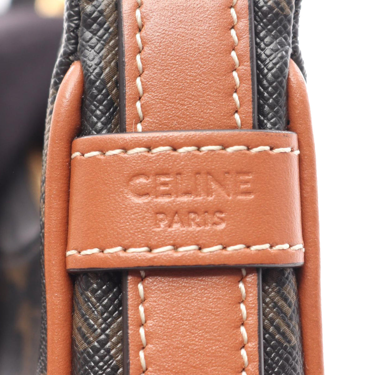Celine Mini Triomphe Coated Canvas Ava Shoulder Bag