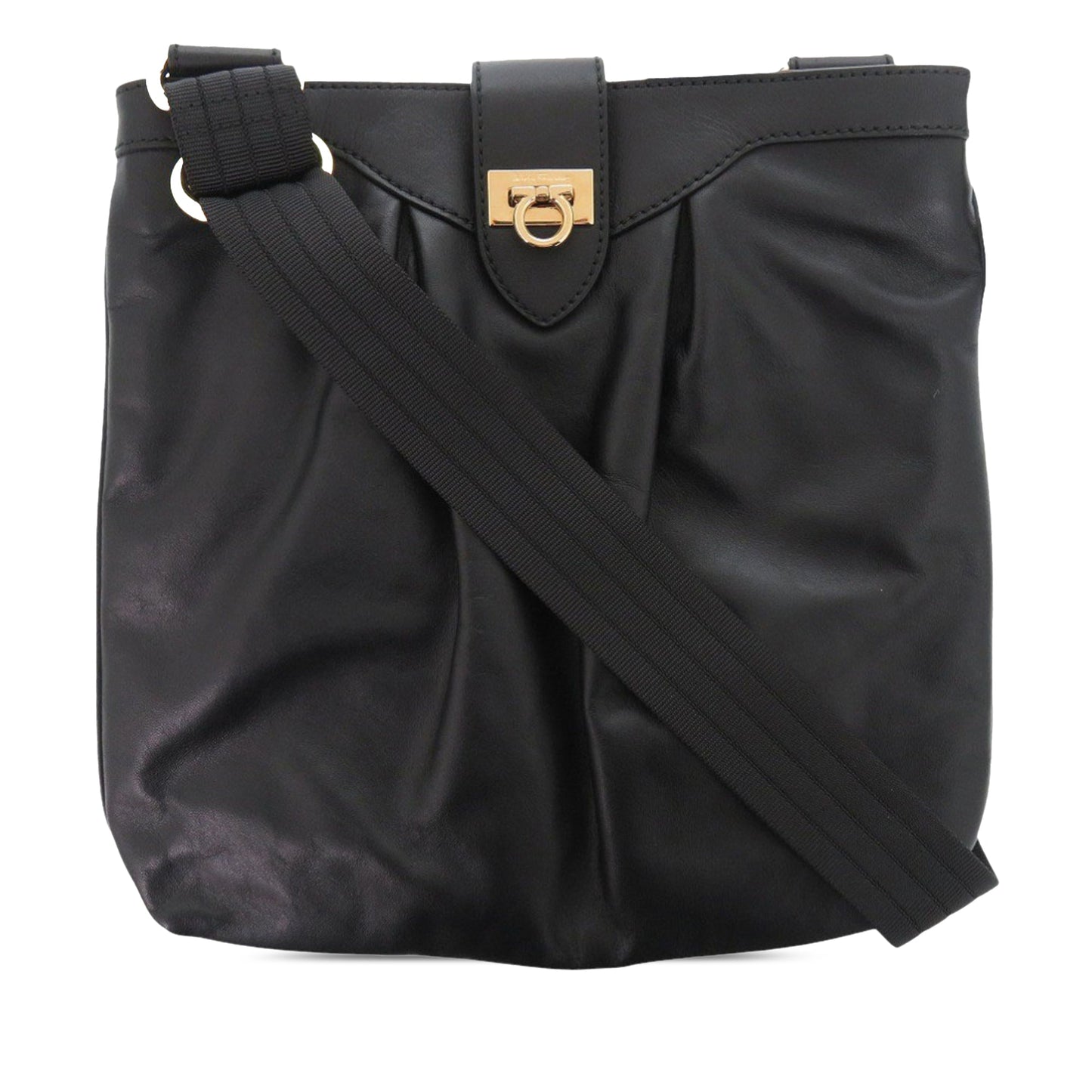 Ferragamo Leather Gancini Crossbody