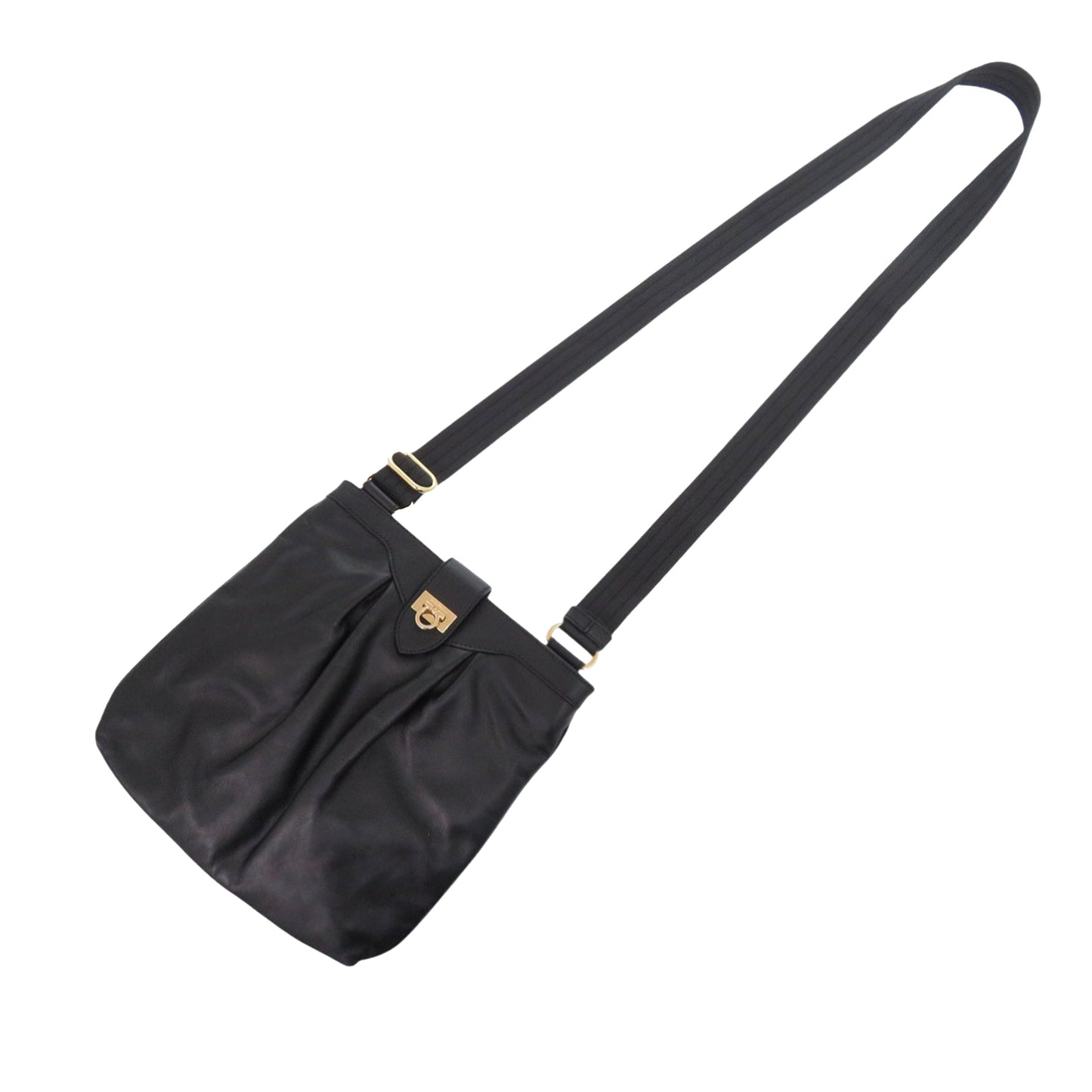 Ferragamo Leather Gancini Crossbody