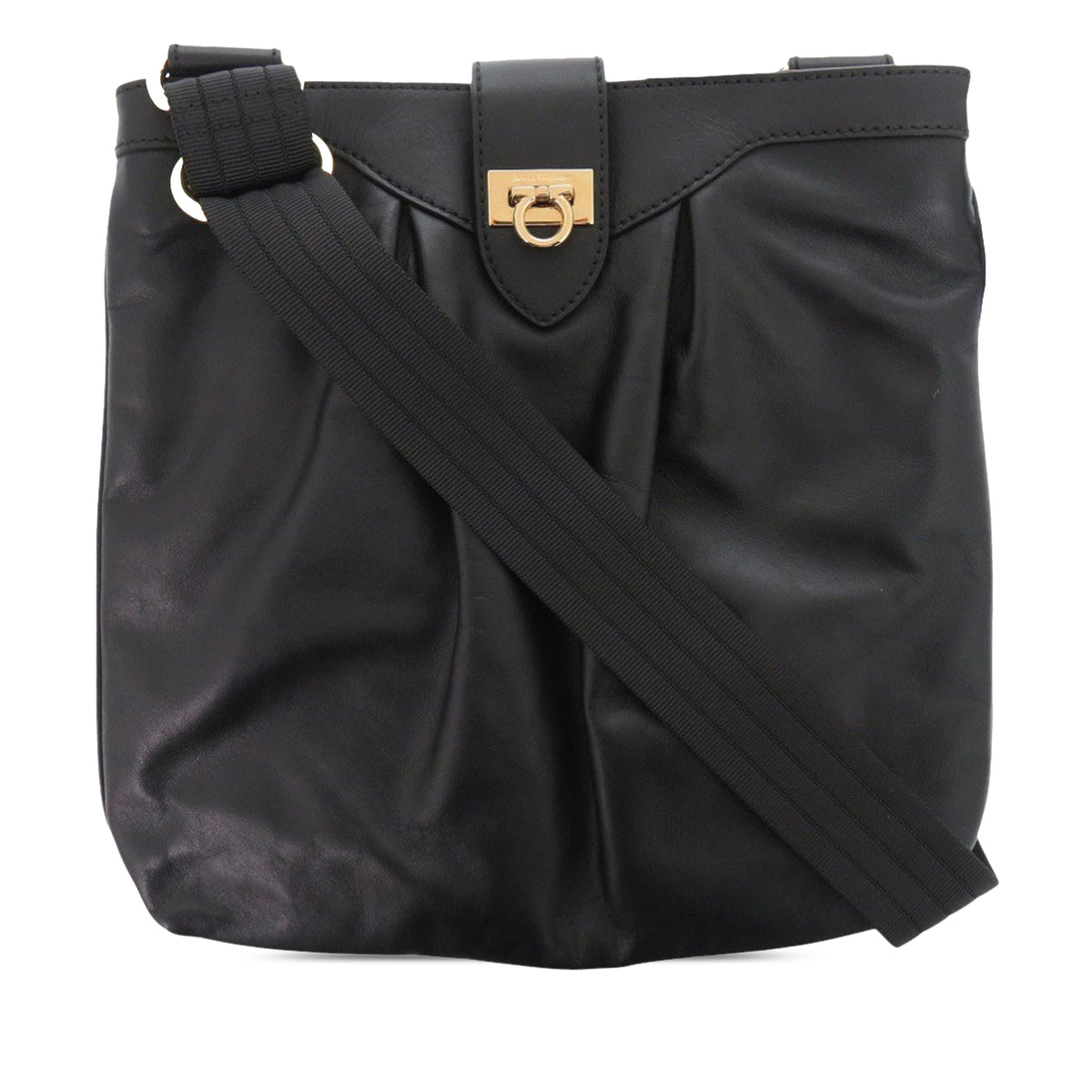 Ferragamo Leather Gancini Crossbody