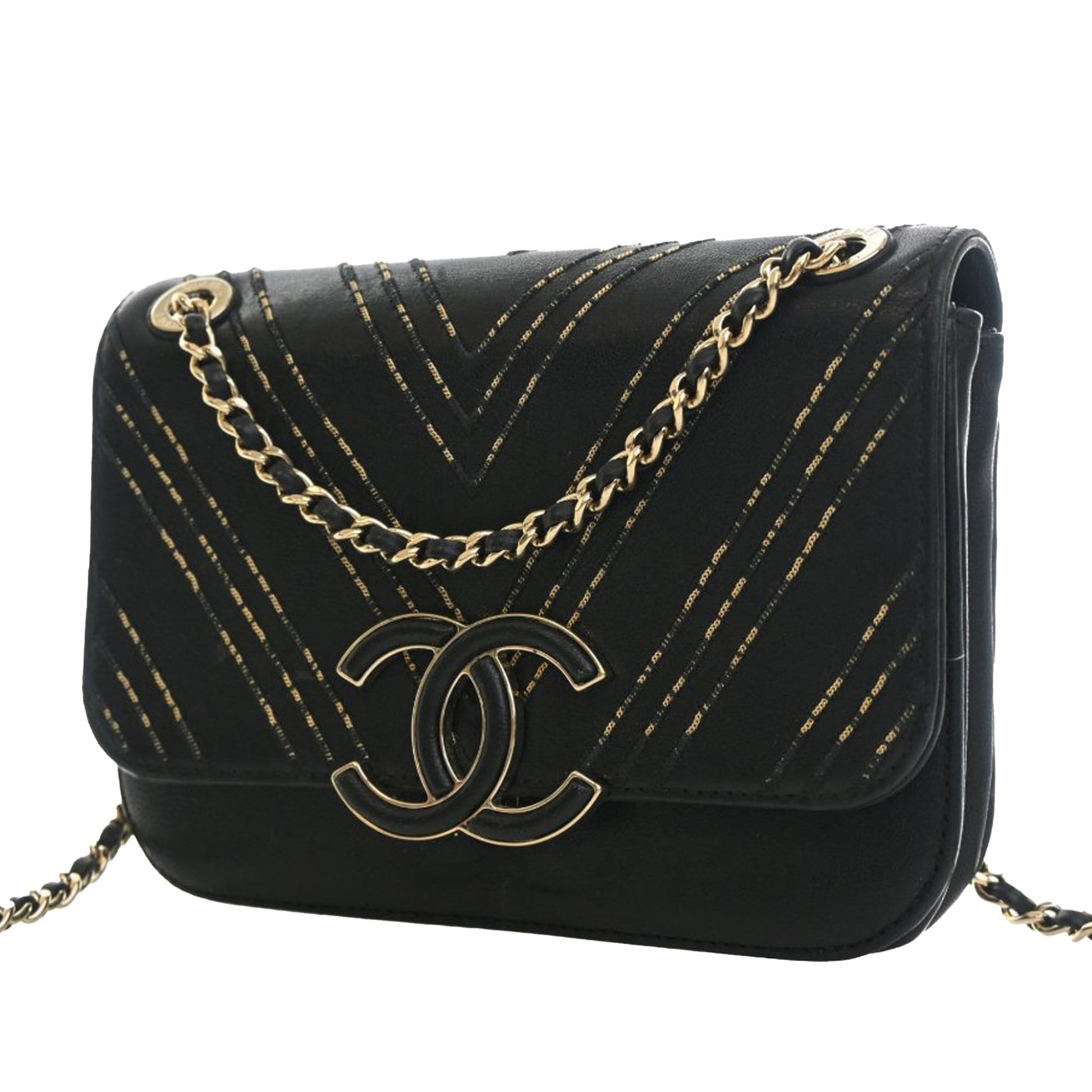 Chanel Small Chevron Sheepskin Subtle Flap