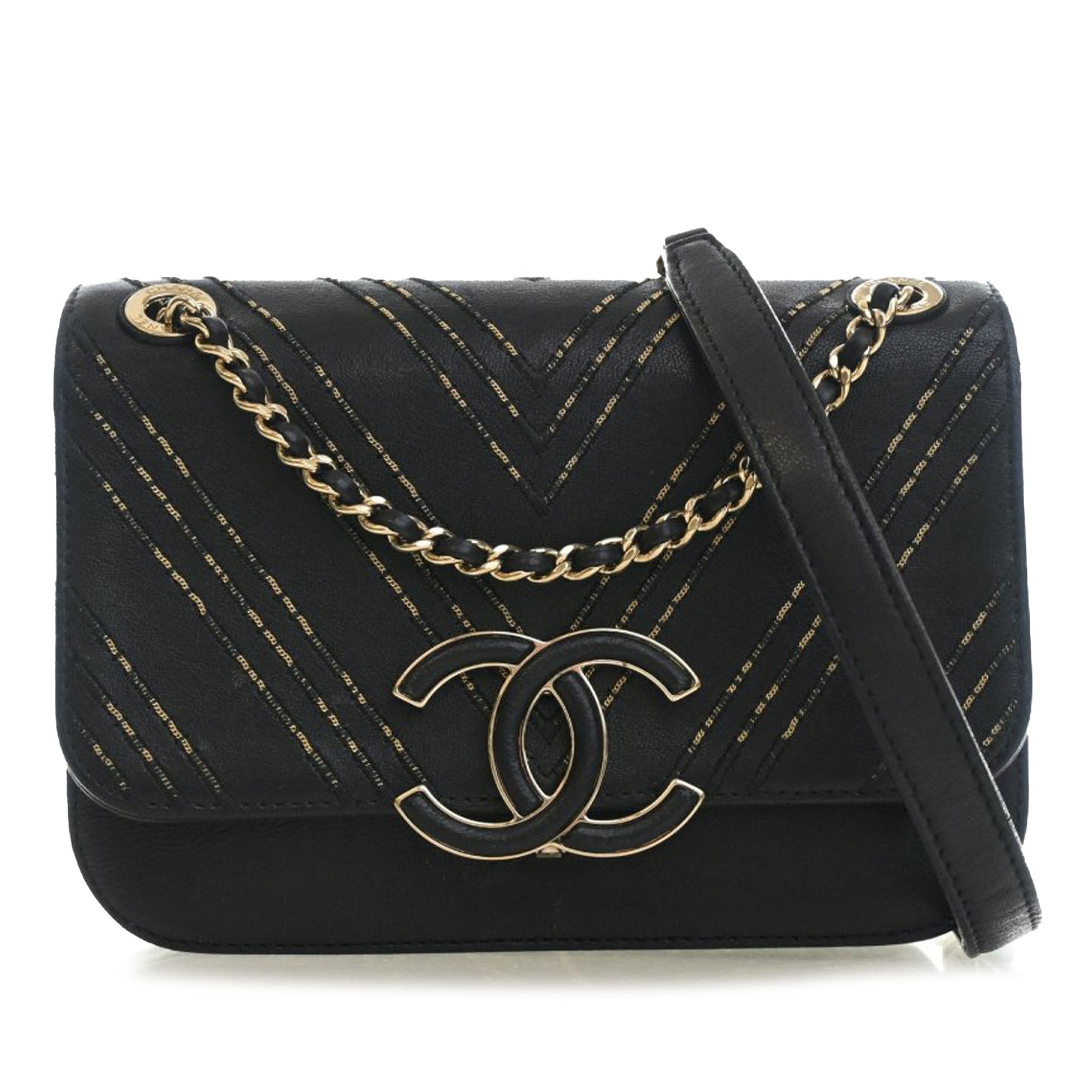 Chanel Small Chevron Sheepskin Subtle Flap