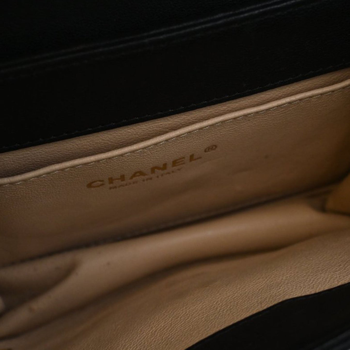 Chanel Small Chevron Sheepskin Subtle Flap