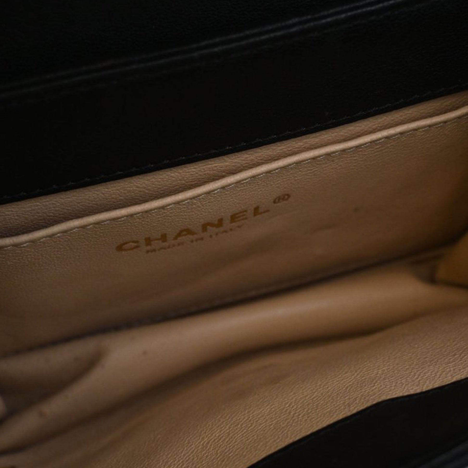 Chanel Small Chevron Sheepskin Subtle Flap