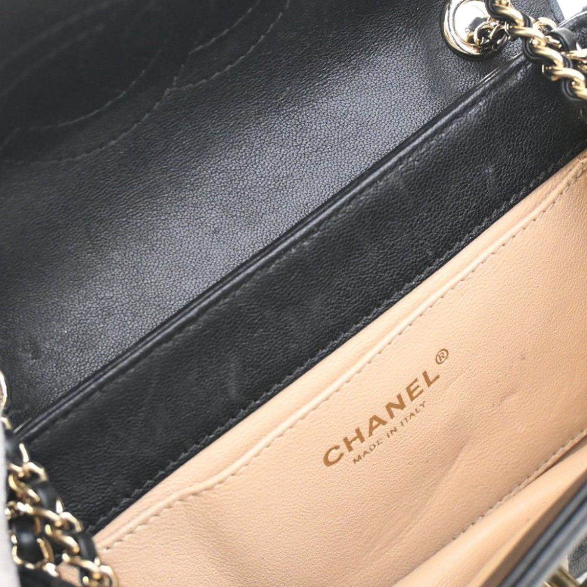 Chanel Small Chevron Sheepskin Subtle Flap